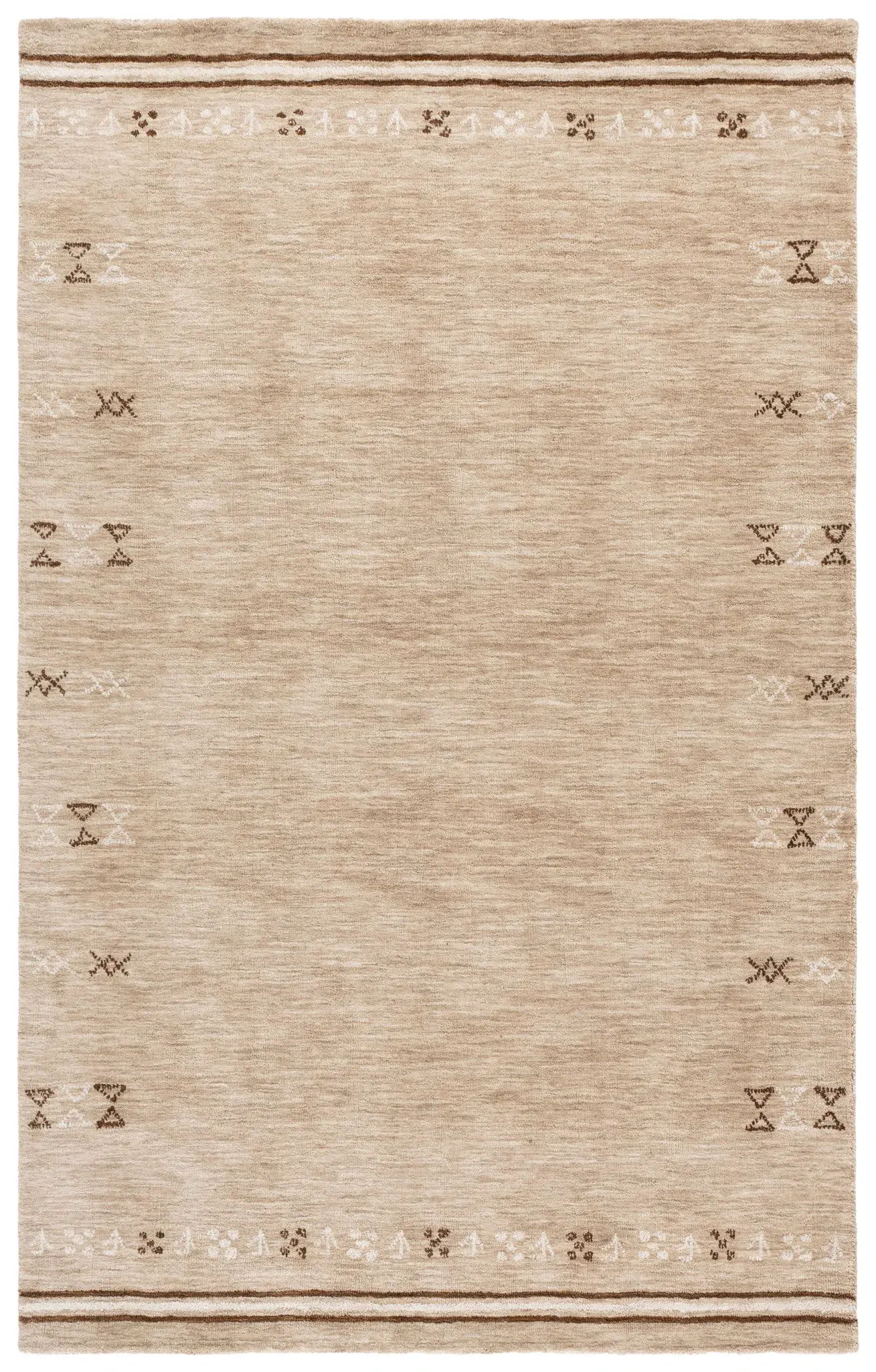 Himalaya Bordered Hand-Loomed Wool Rug