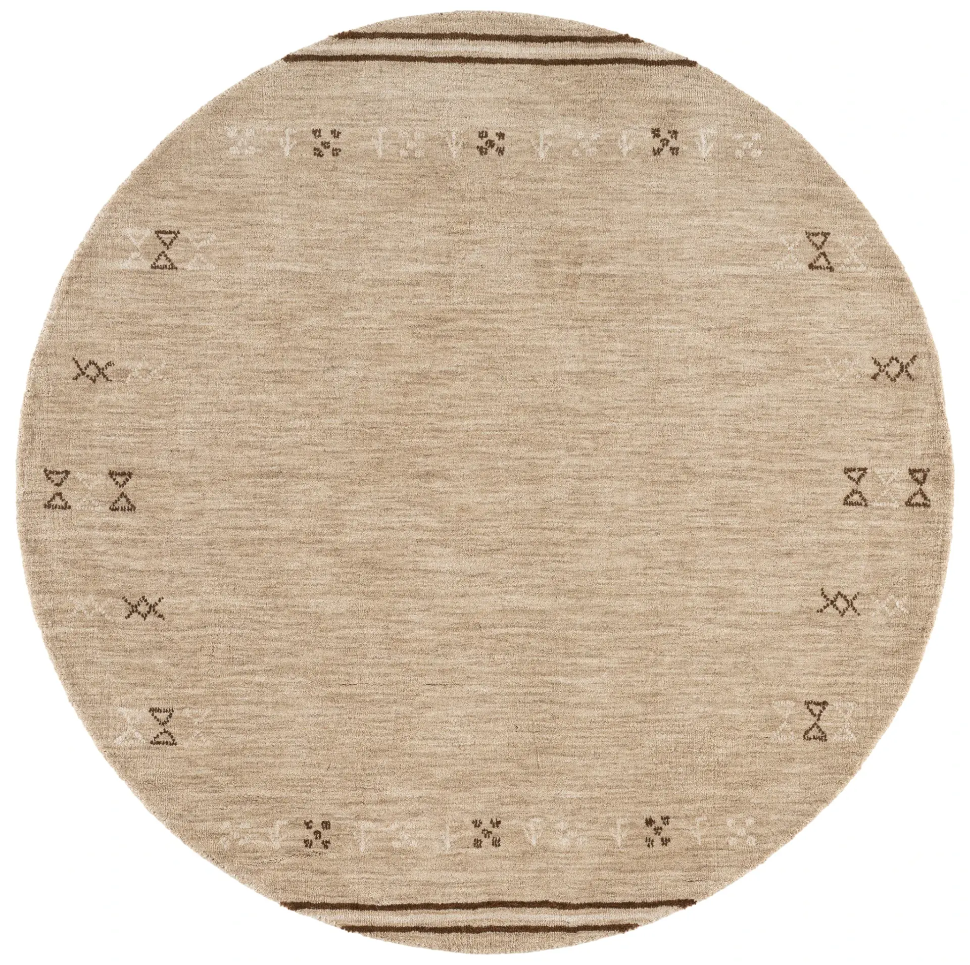 Himalaya Bordered Hand-Loomed Wool Rug