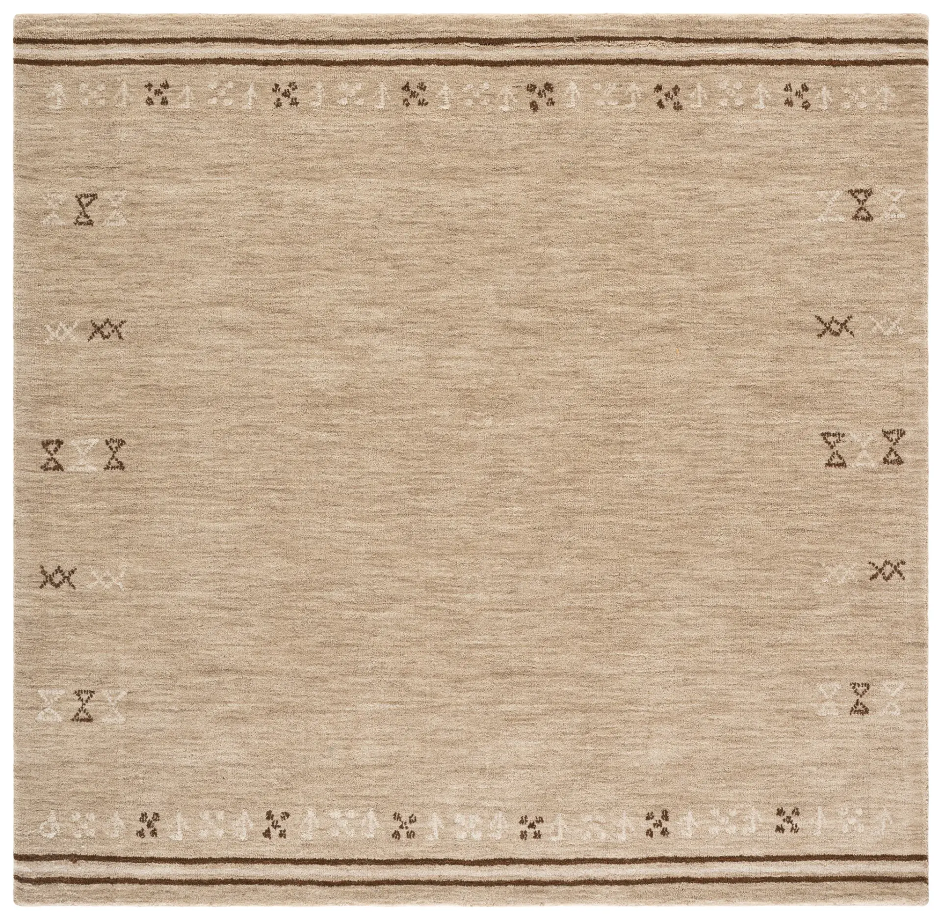 Himalaya Bordered Hand-Loomed Wool Rug