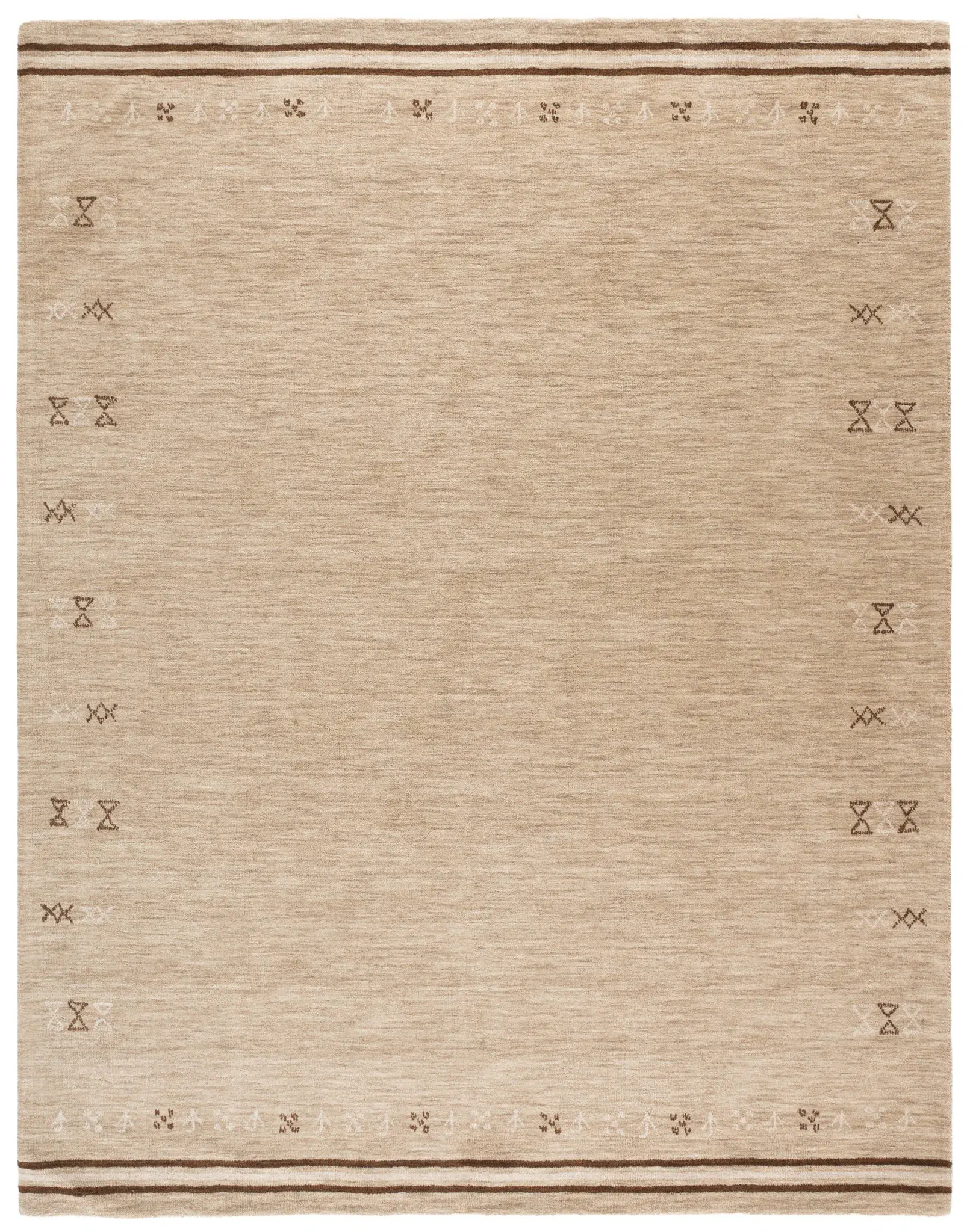 Himalaya Bordered Hand-Loomed Wool Rug