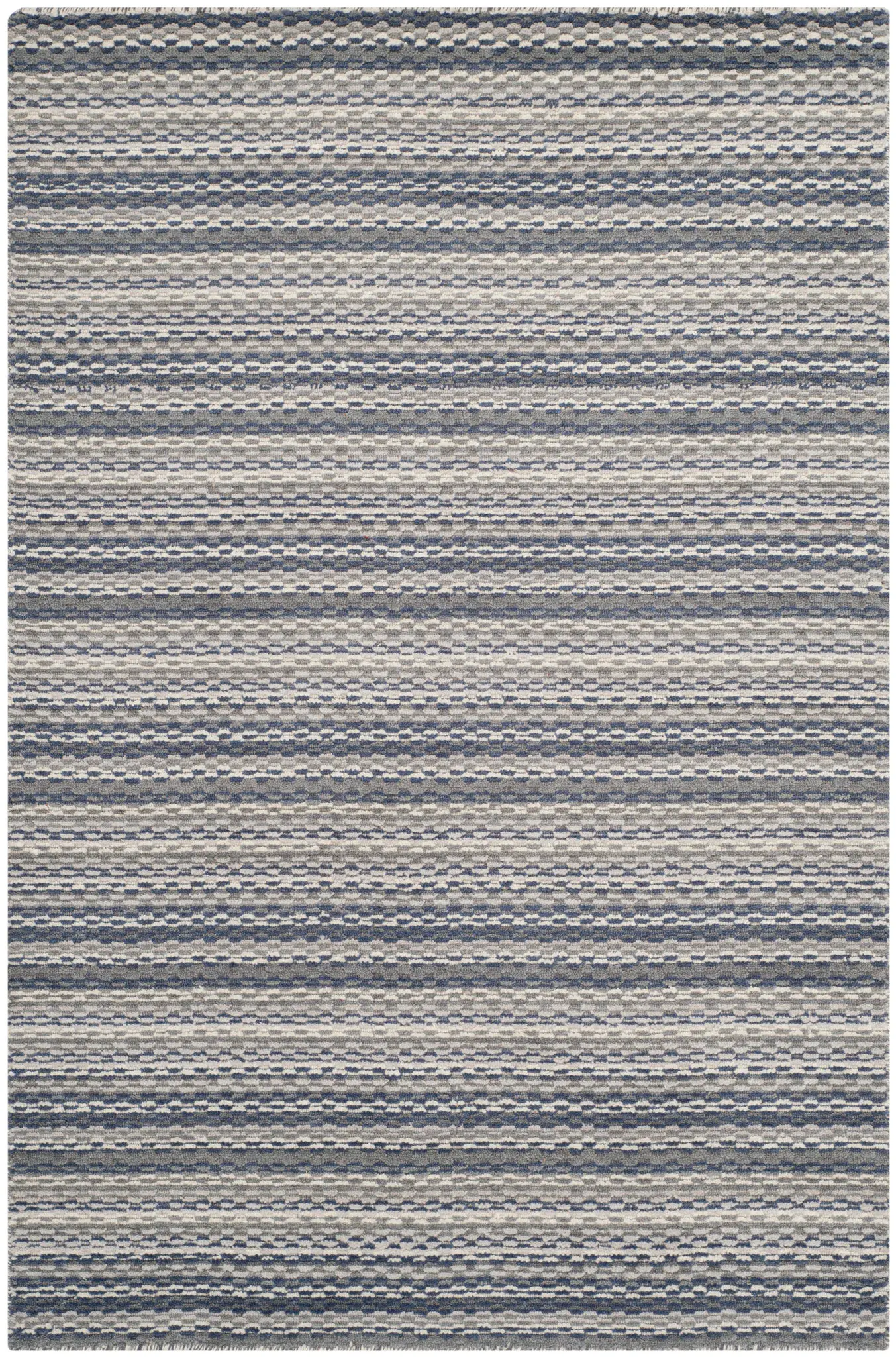 Himalaya Heathered Stripe Hand-Loomed Wool Rug