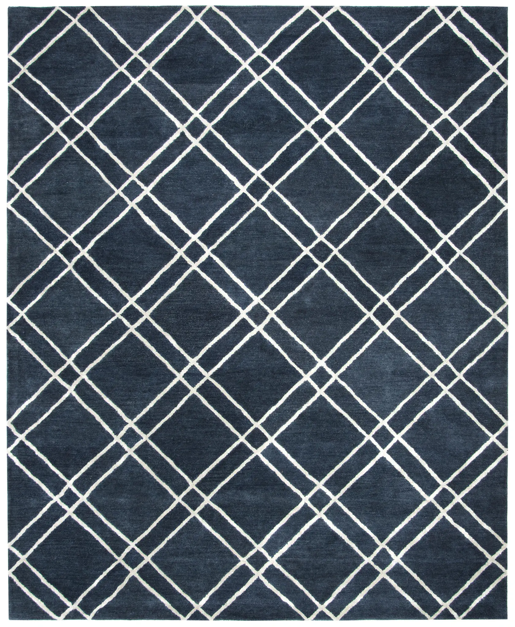 Himalaya Double Diamond Hand-Tufted Wool Rug