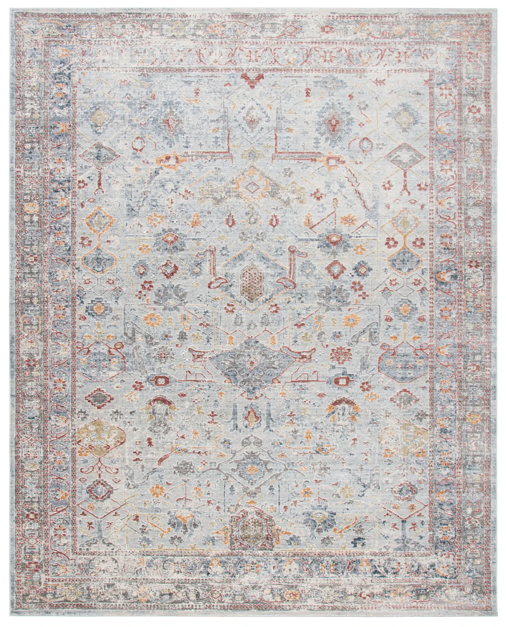 History Distressed Medallion Rug