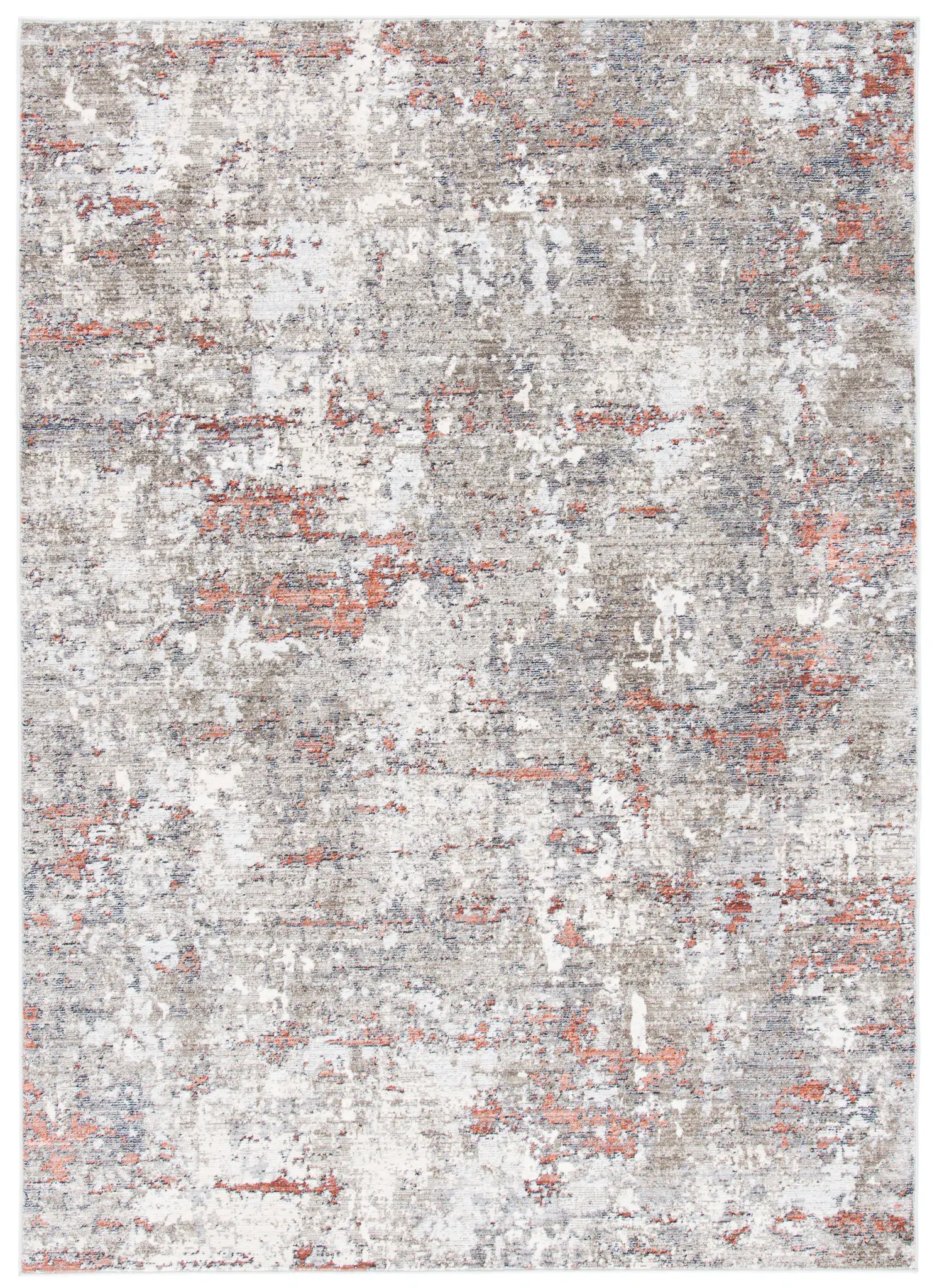 History Distressed Abstract Rug