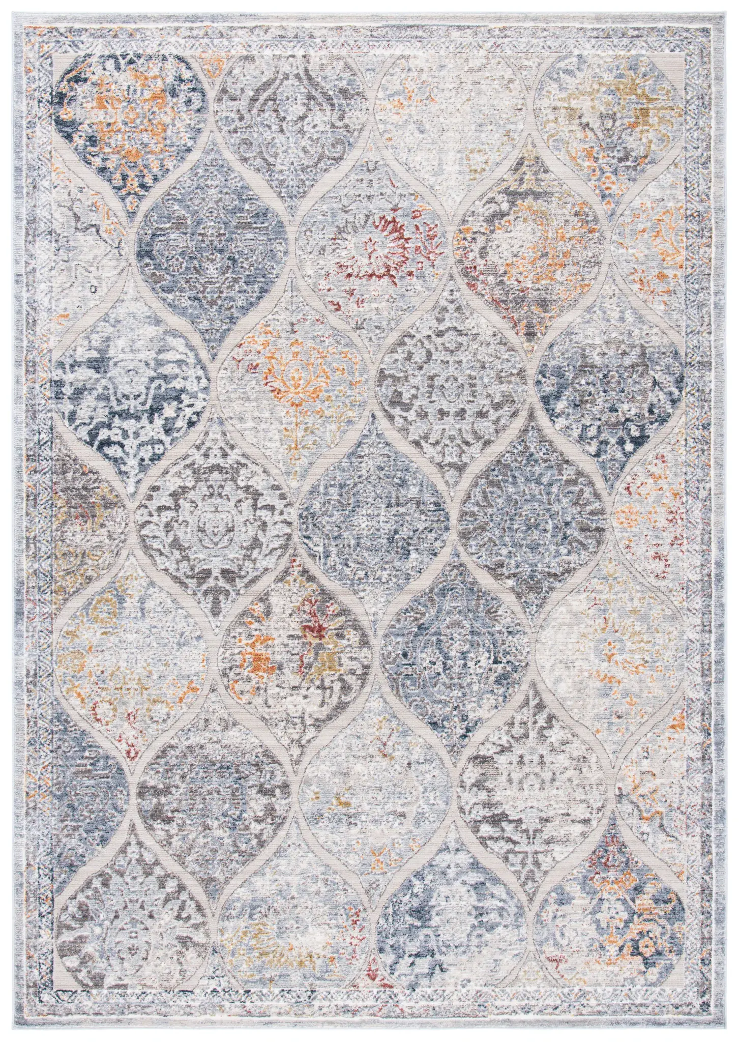 History Distressed Ogee Rug