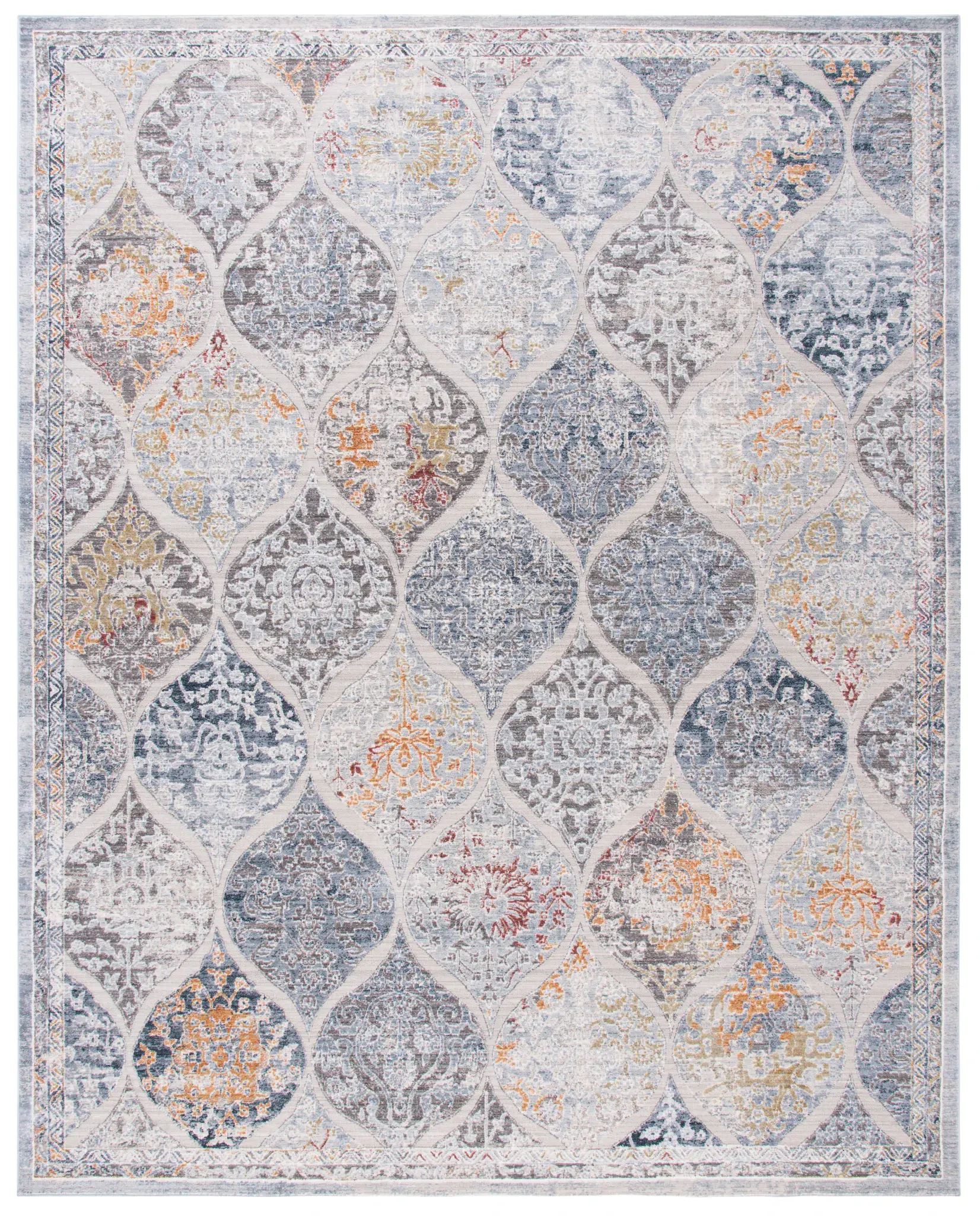 History Distressed Ogee Rug