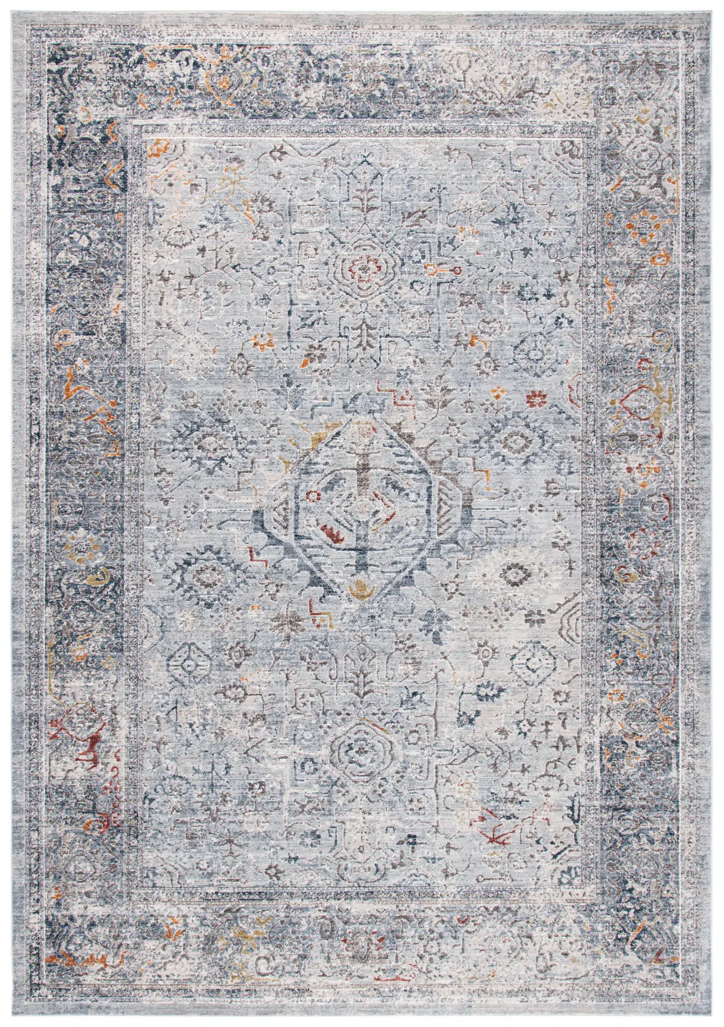 History Medallion Border Rug