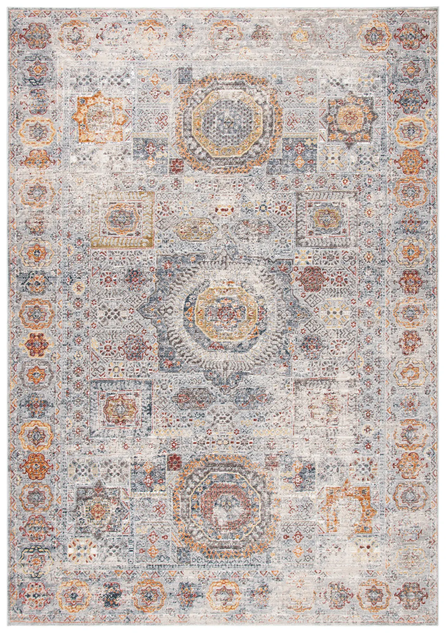 History Geometric Medallion Rug