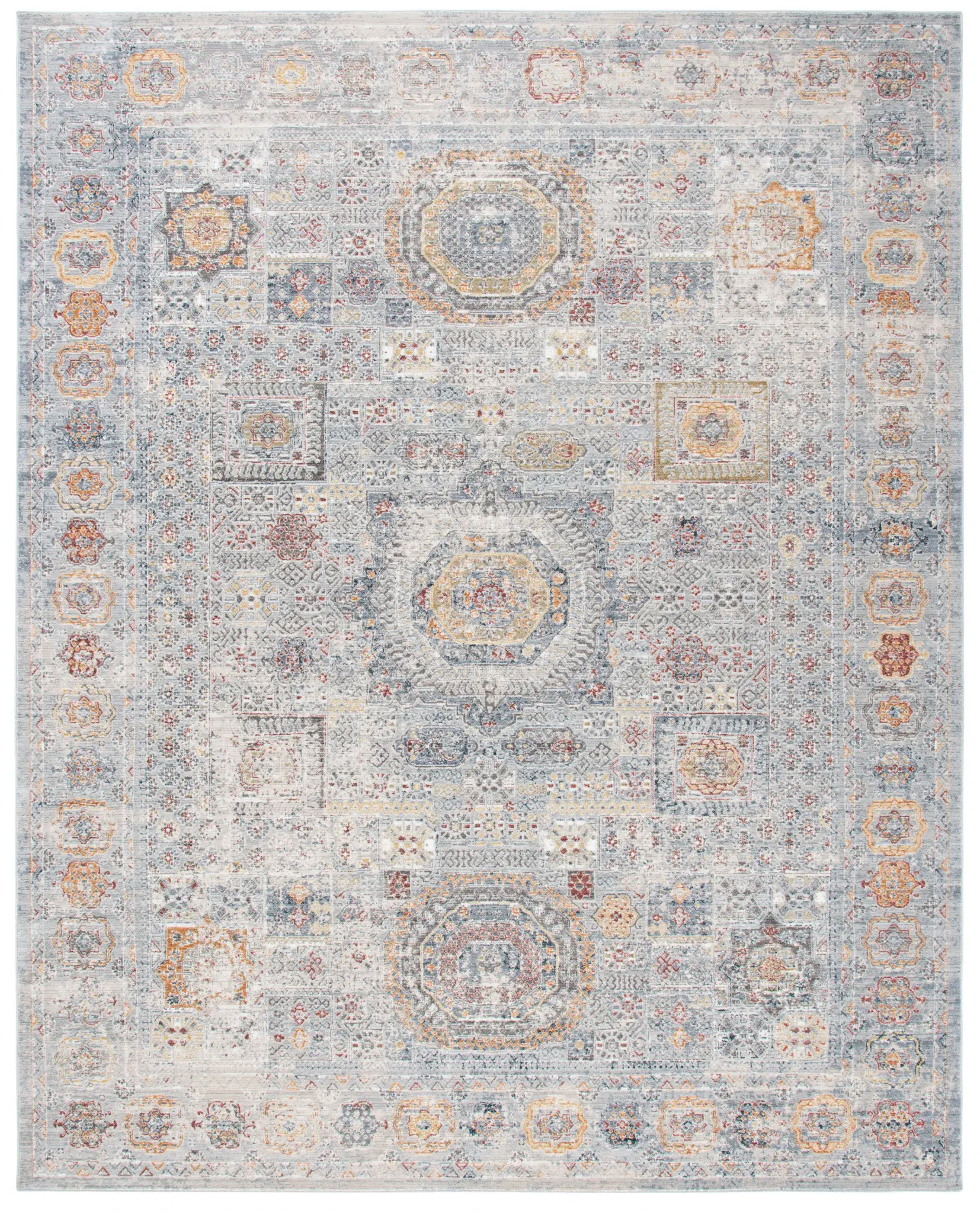 History Geometric Medallion Rug