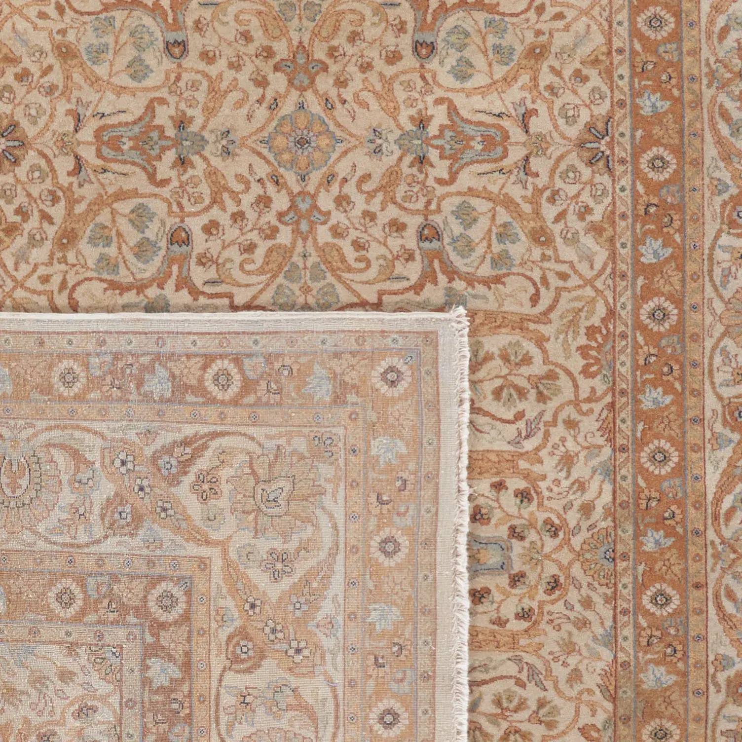 Haj Jalili Floral Arabesque Hand-Knotted Wool Rug