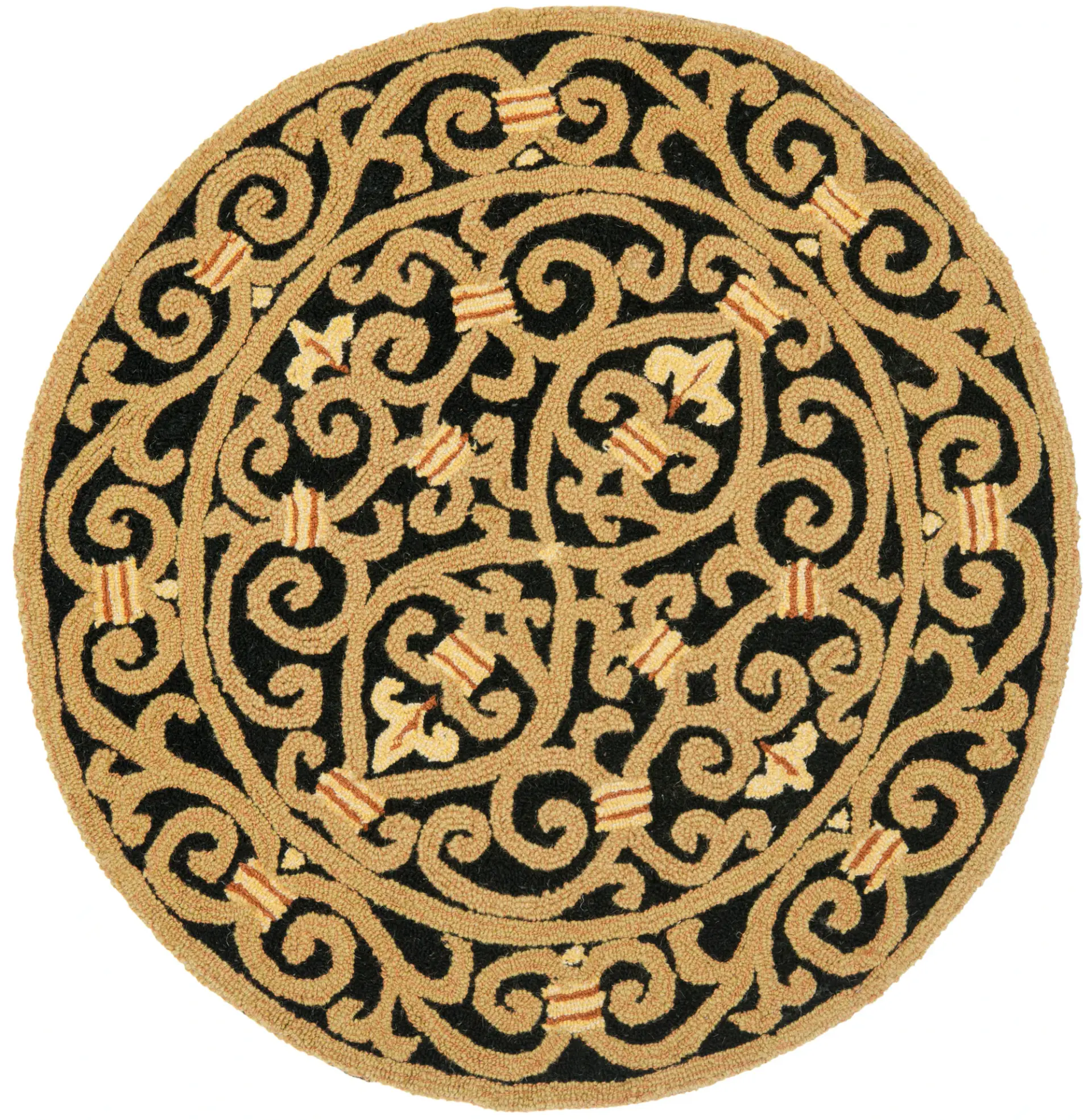 Chelsea Scrollwork Hand-Hooked Wool Rug