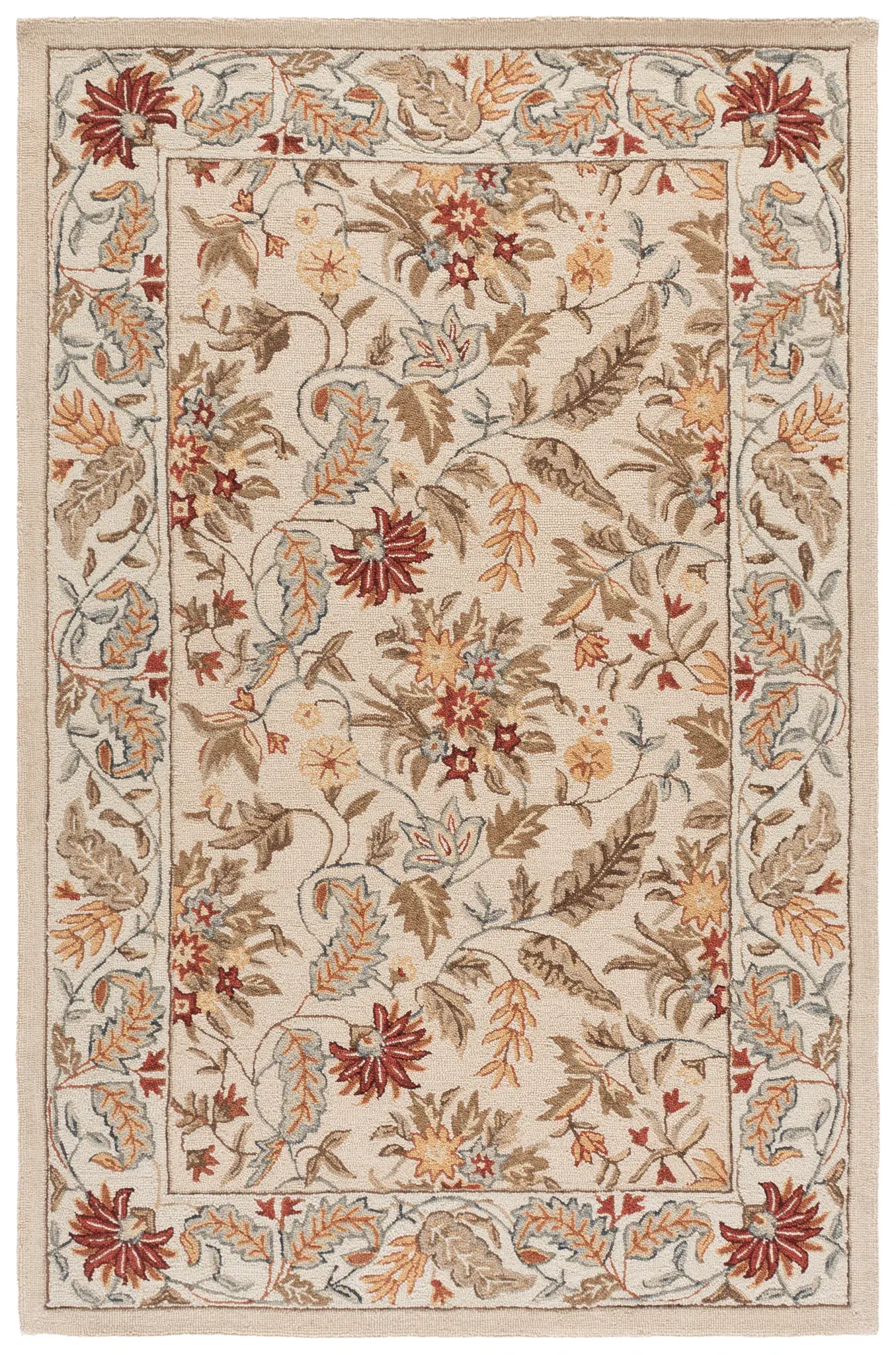 Chelsea Floral Paisley Hand-Hooked Wool Rug