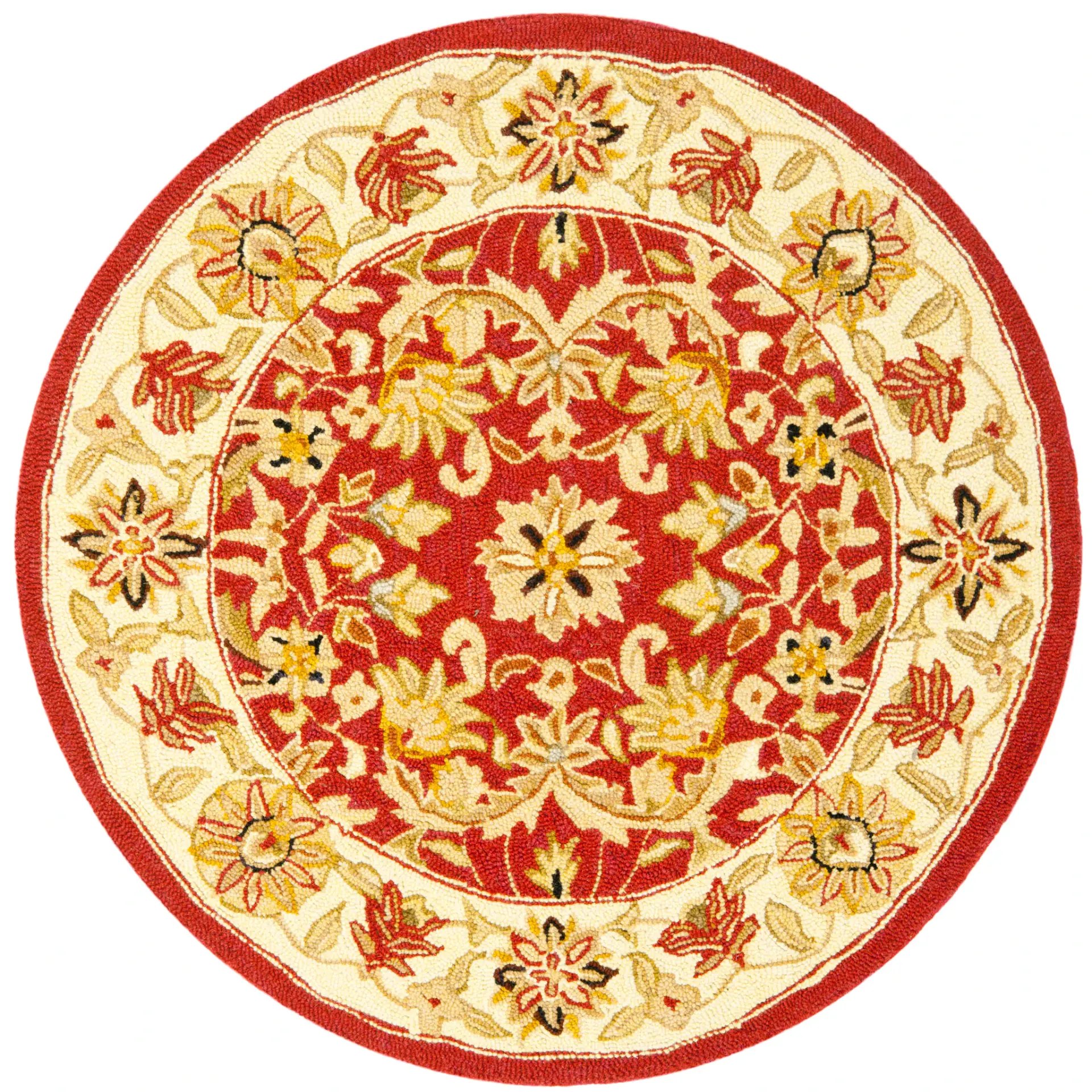 Chelsea Floral Hand-Hooked Wool Rug