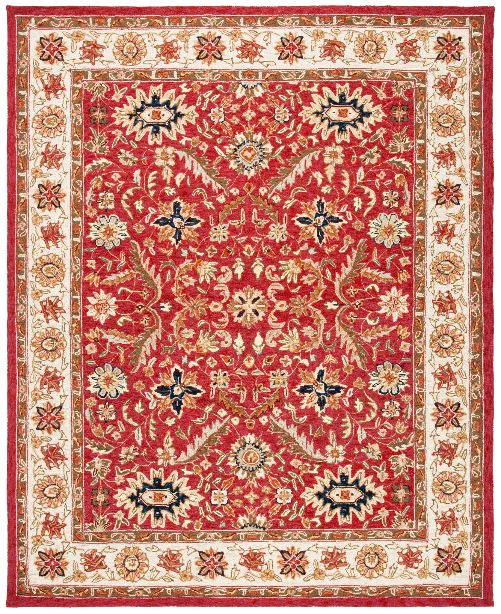 Chelsea Floral Hand-Hooked Wool Rug