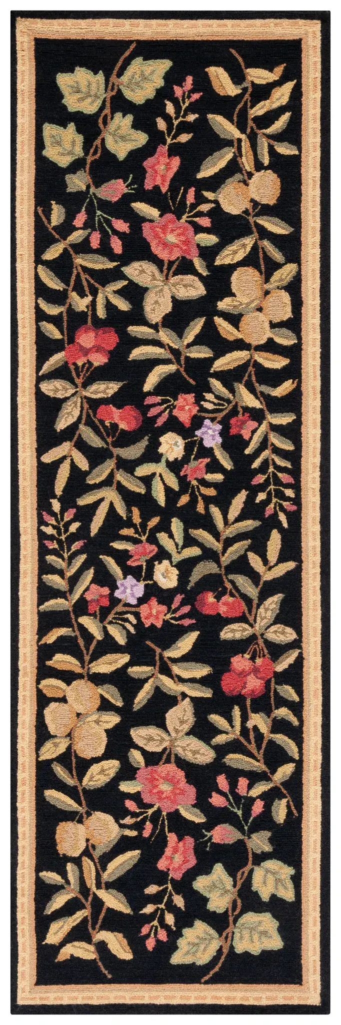 Chelsea Fruit And Floral Hand-Hooked Wool Rug