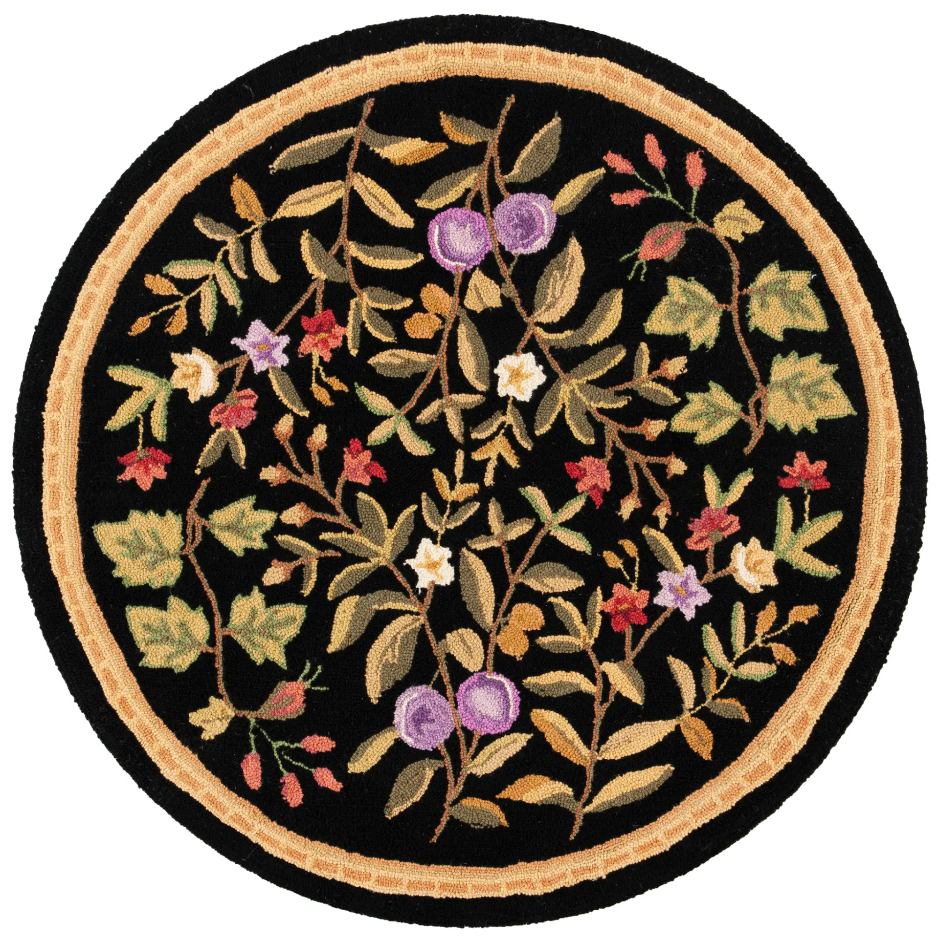 Chelsea Fruit And Floral Hand-Hooked Wool Rug