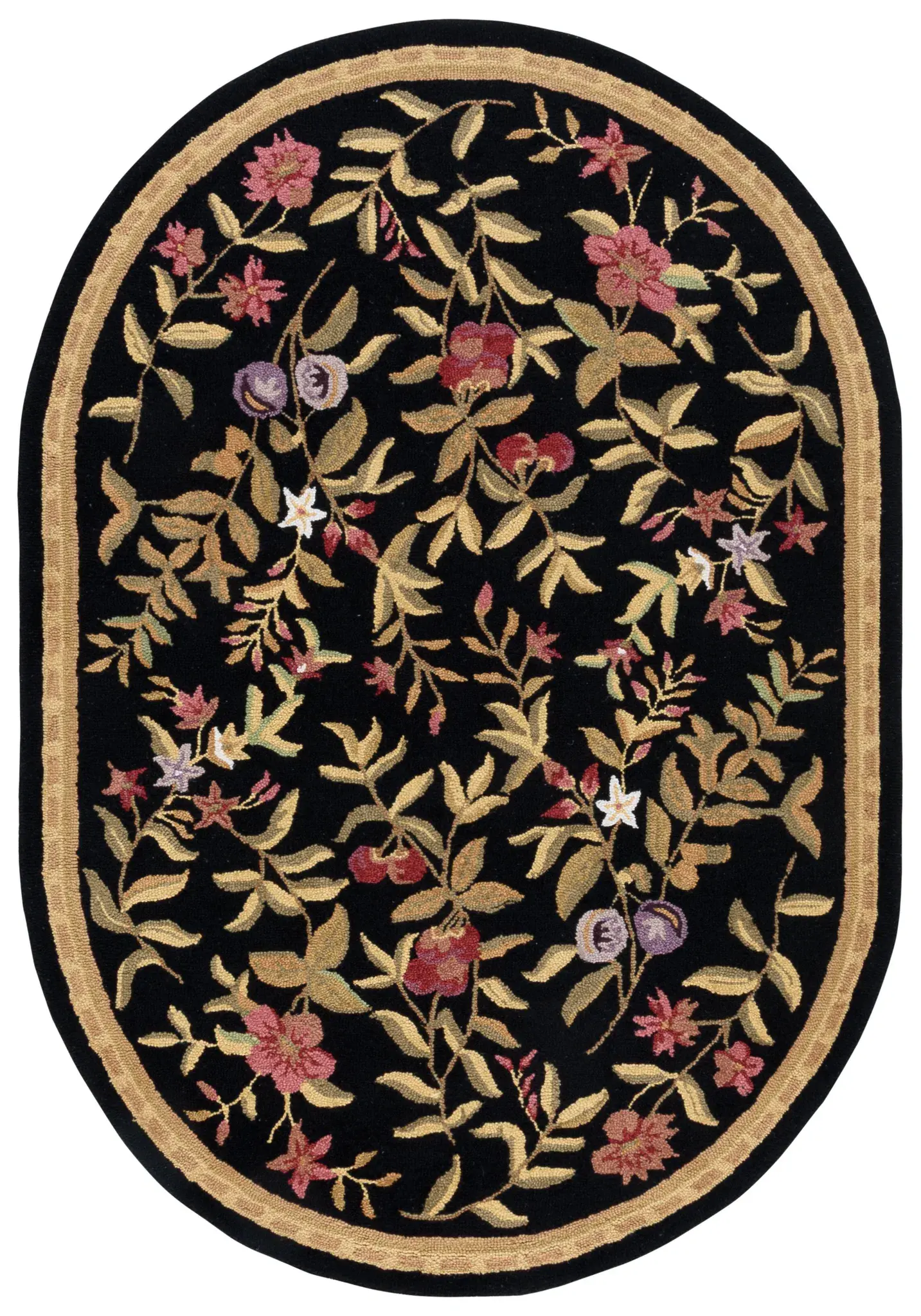 Chelsea Fruit And Floral Hand-Hooked Wool Rug