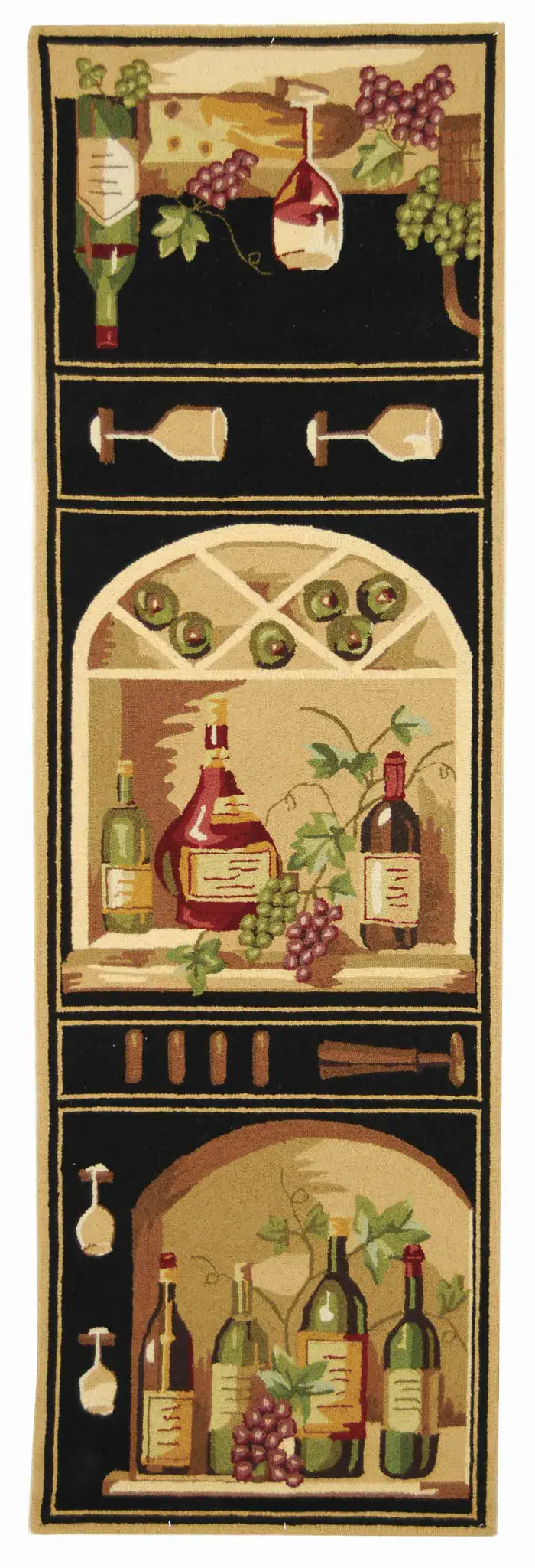 Chelsea Wine Cellar Hand-Hooked Wool Rug