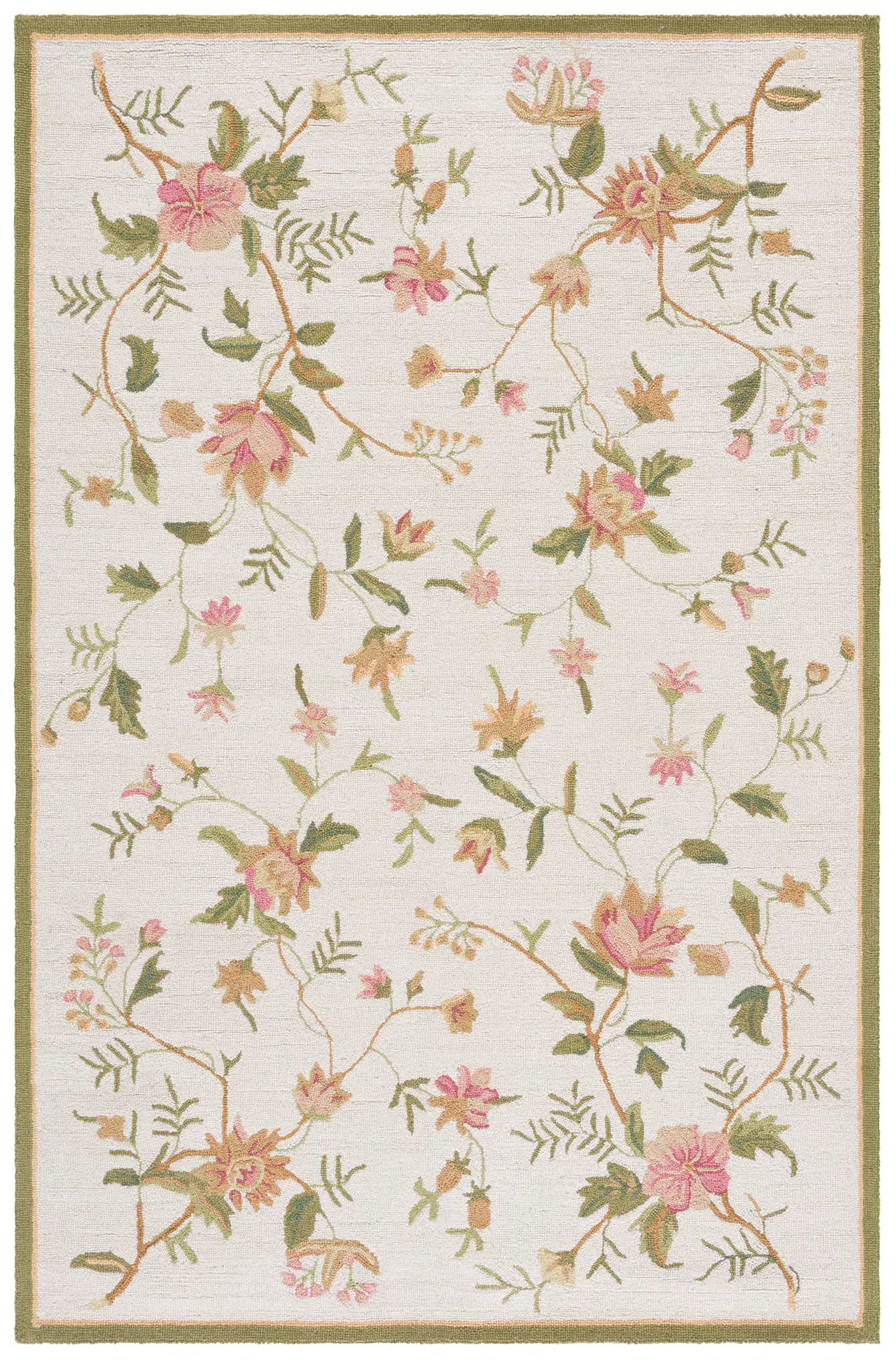 Chelsea Botanical Vine Hand-Hooked Wool Rug