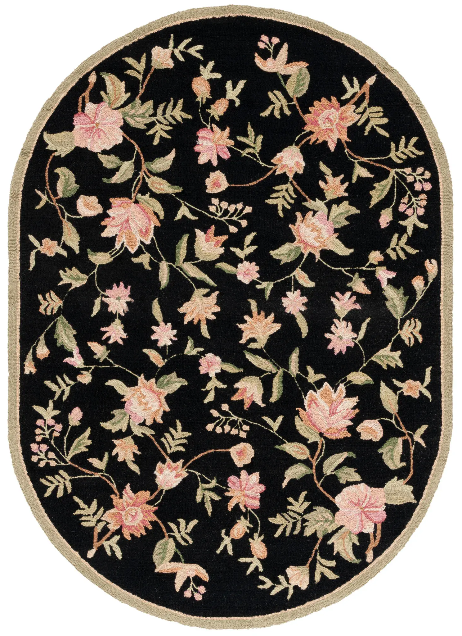 Chelsea Botanical Vine Hand-Hooked Wool Rug