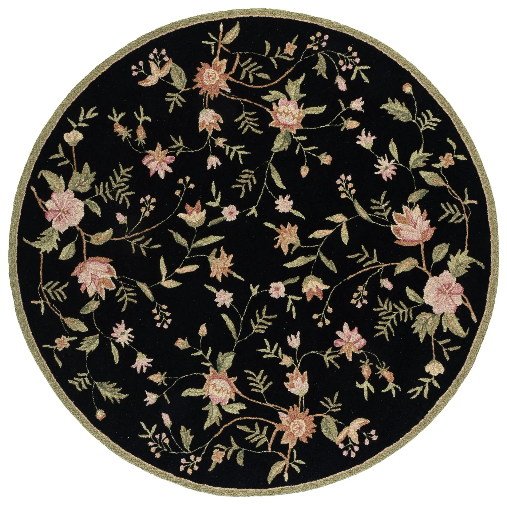 Chelsea Botanical Vine Hand-Hooked Wool Rug