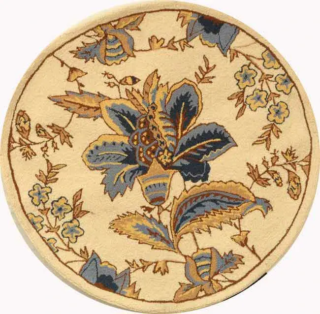 Chelsea Jacobean Floral Hand-Hooked Wool Rug