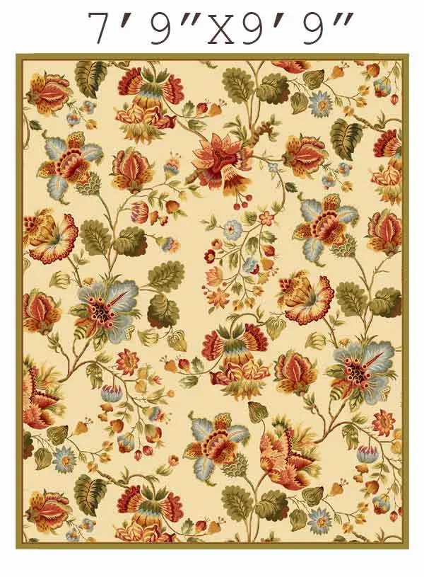 Chelsea Floral Vine Hand-Hooked Wool Rug