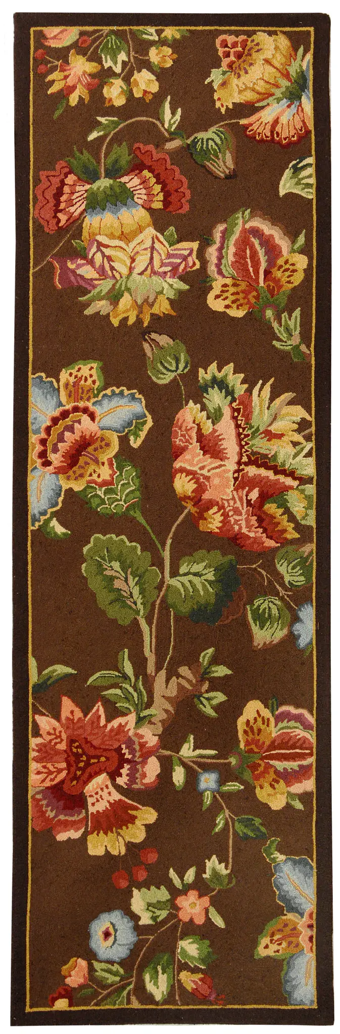 Chelsea Floral Vine Hand-Hooked Wool Rug