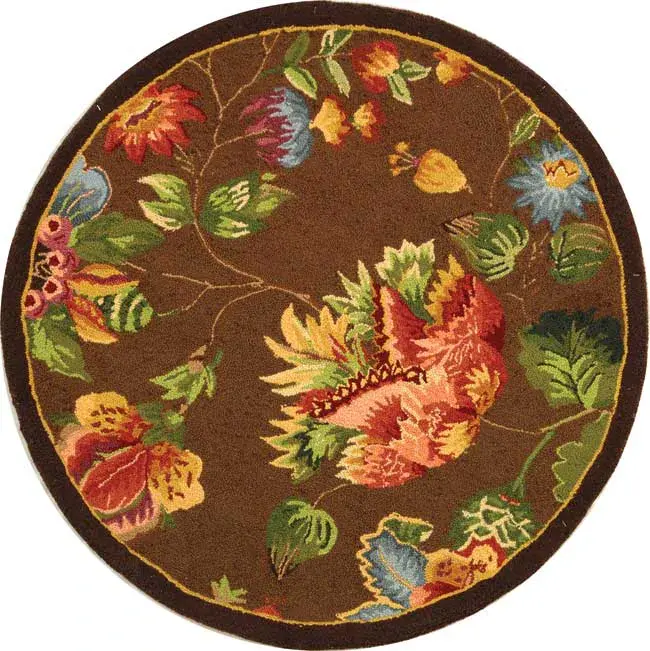 Chelsea Floral Vine Hand-Hooked Wool Rug