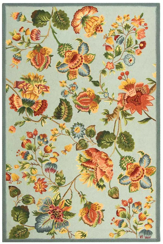 Chelsea Floral Vine Hand-Hooked Wool Rug