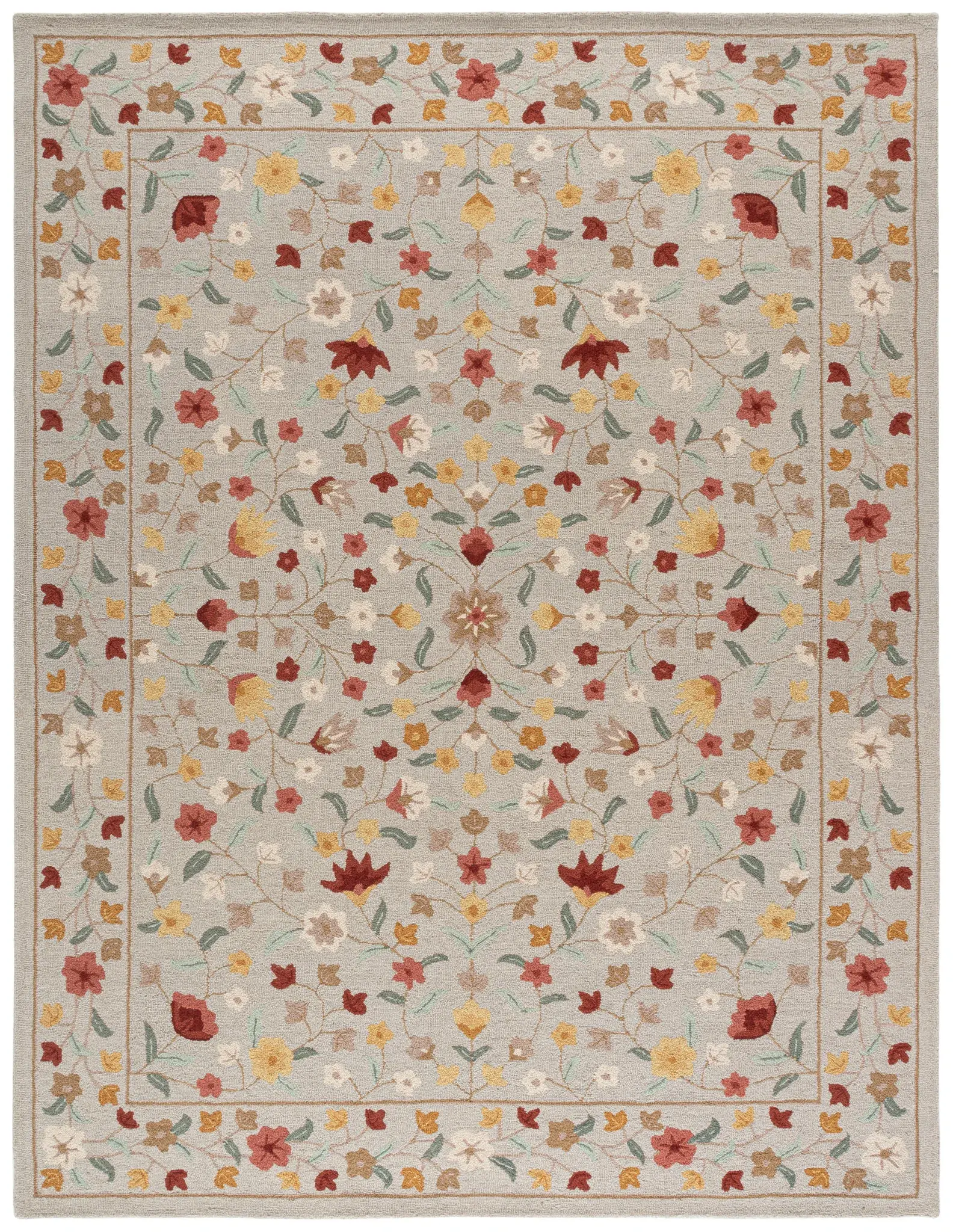 Chelsea Traditional Floral Hand-Tufted Wool Rug
