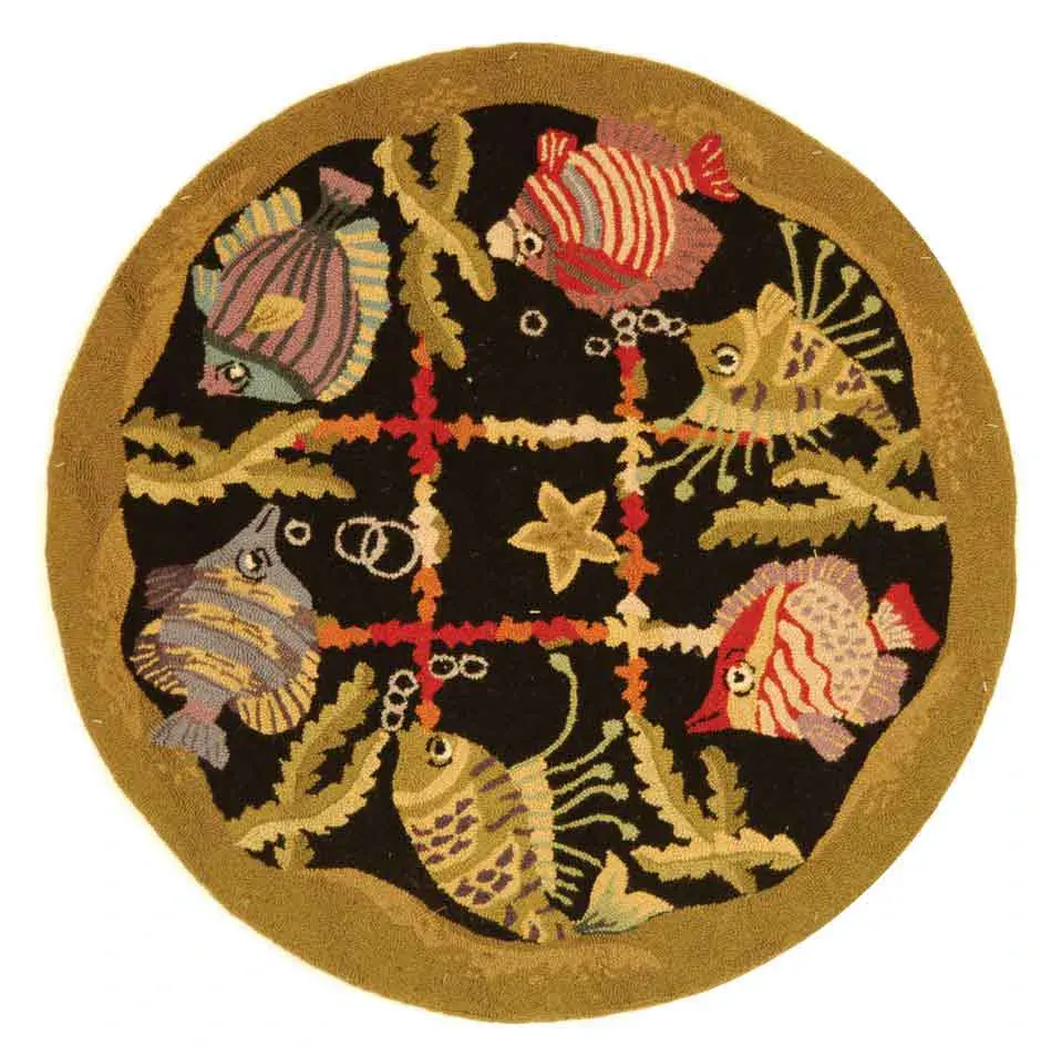 Chelsea Check Hand-Hooked Wool Rug