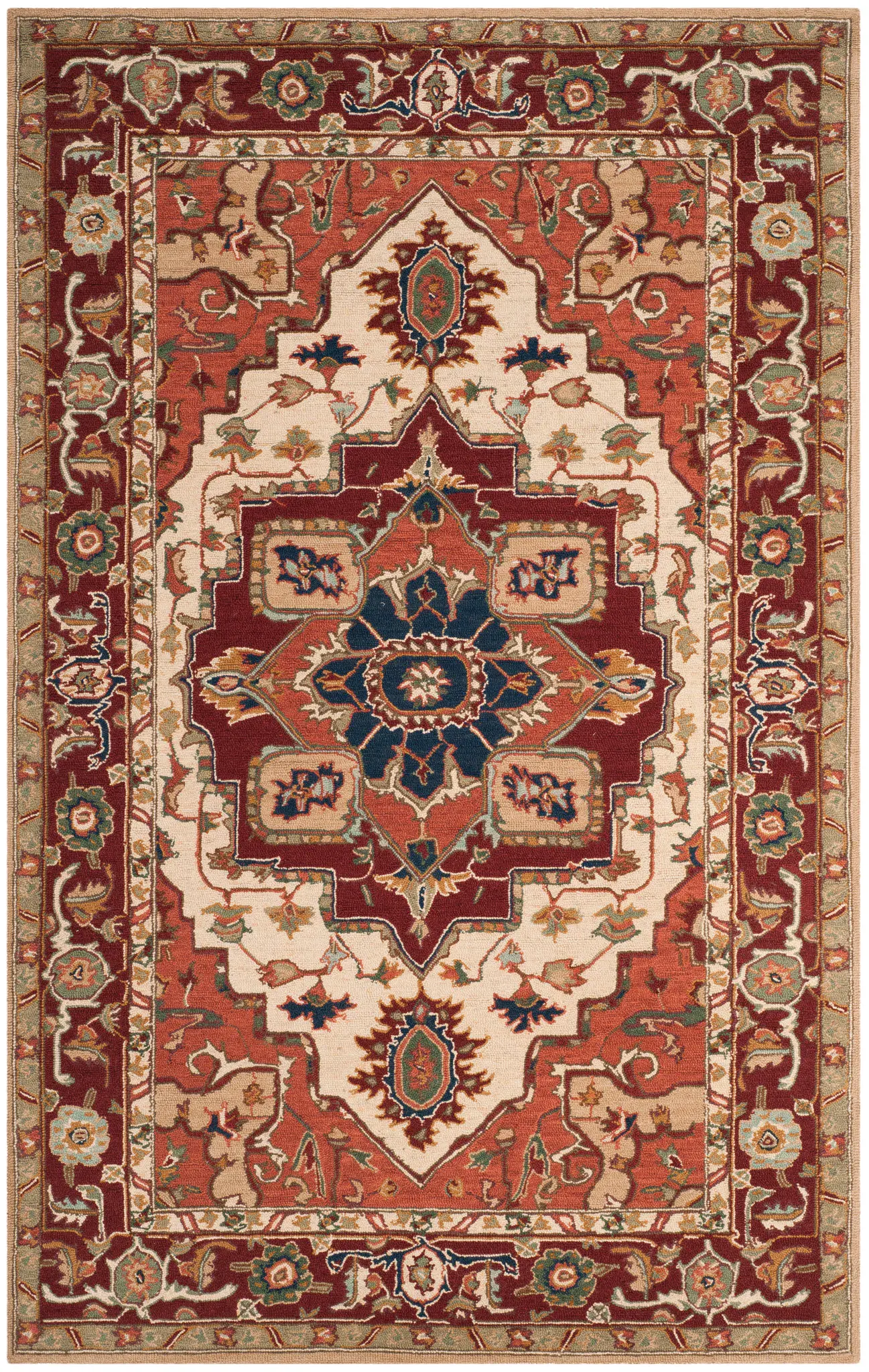Chelsea Medallion Hand-Hooked Wool Rug