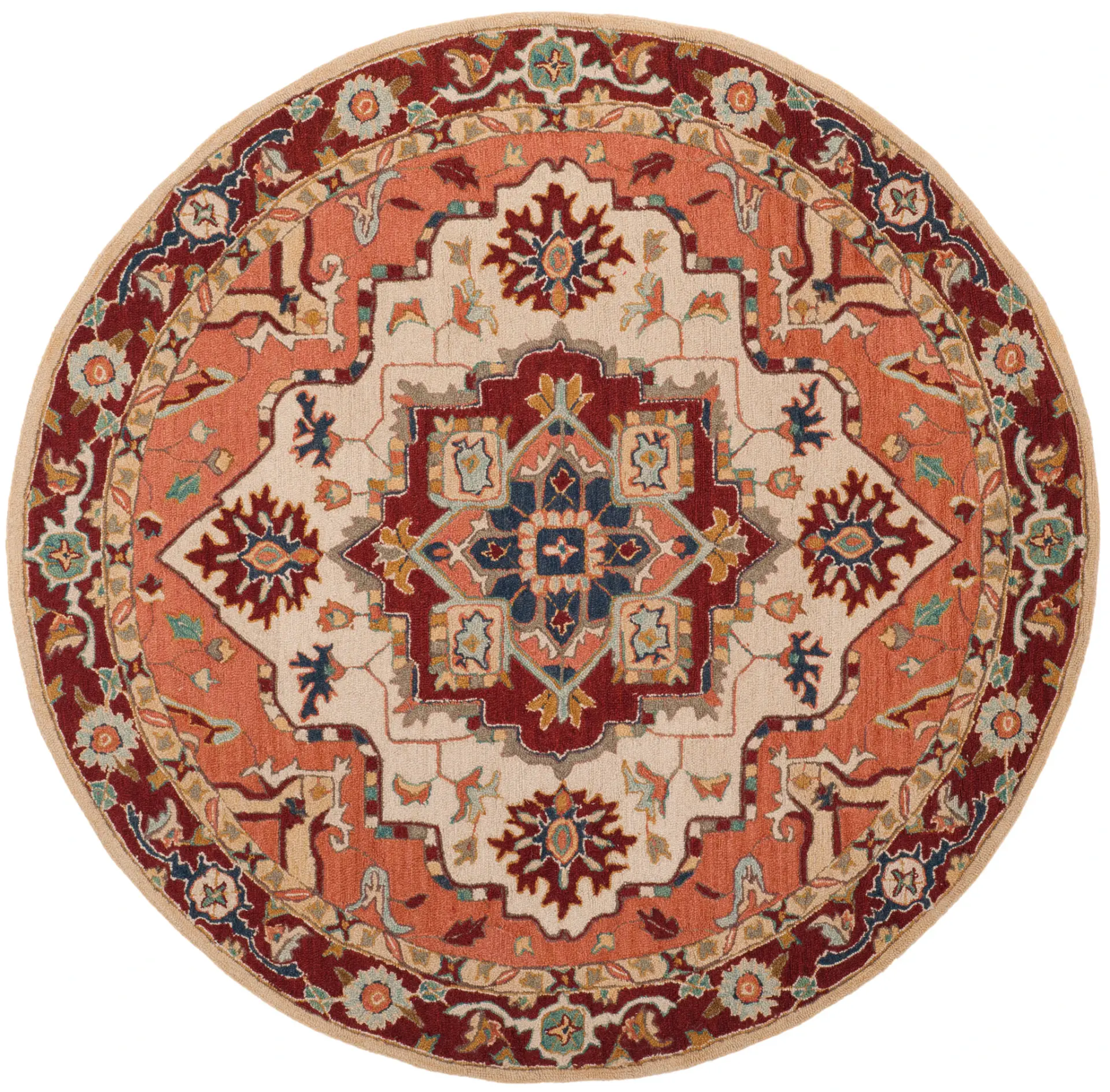 Chelsea Medallion Hand-Hooked Wool Rug