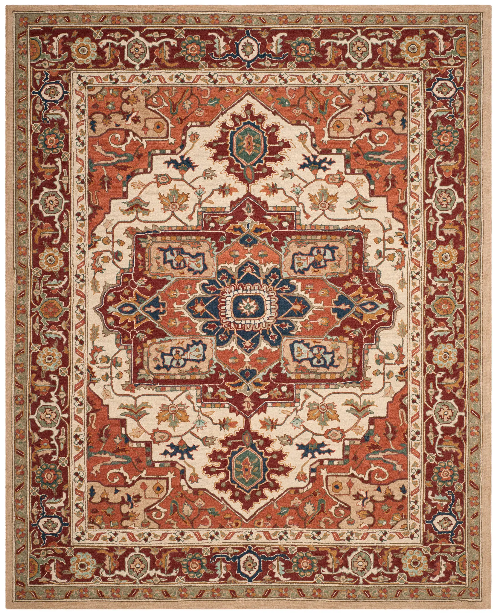 Chelsea Medallion Hand-Hooked Wool Rug
