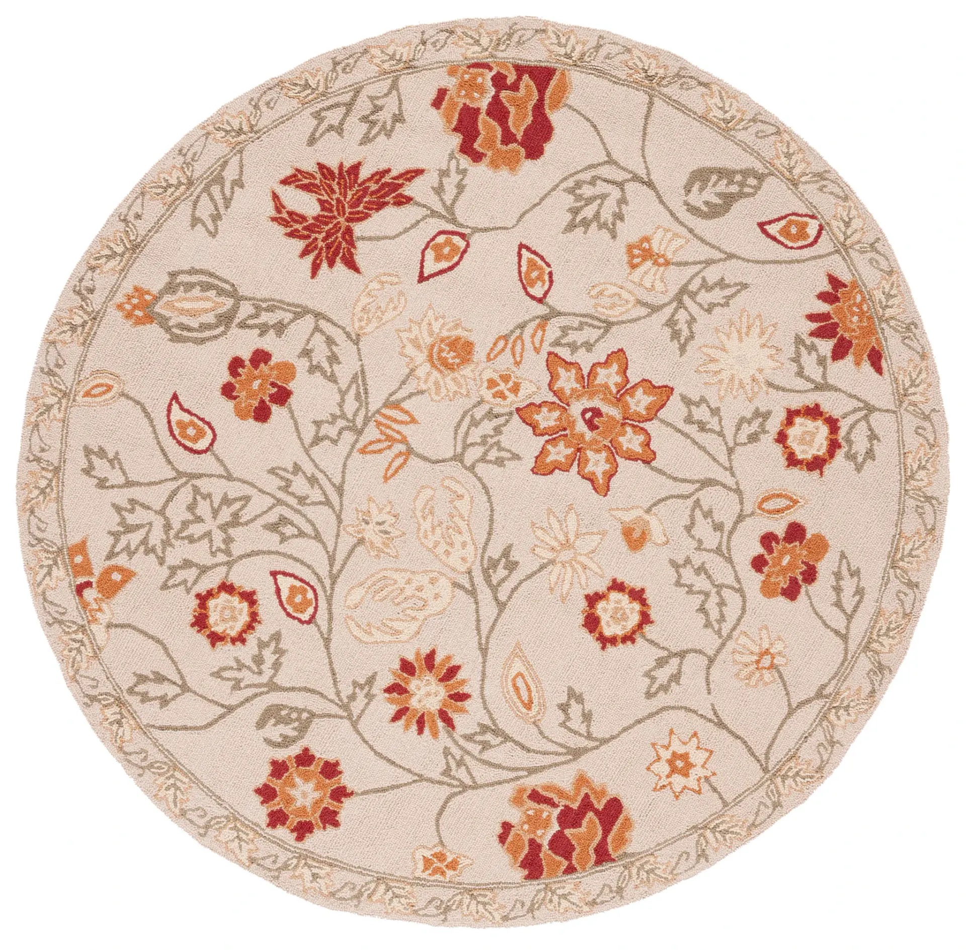 Chelsea Trailing Vine Hand-Hooked Wool Rug