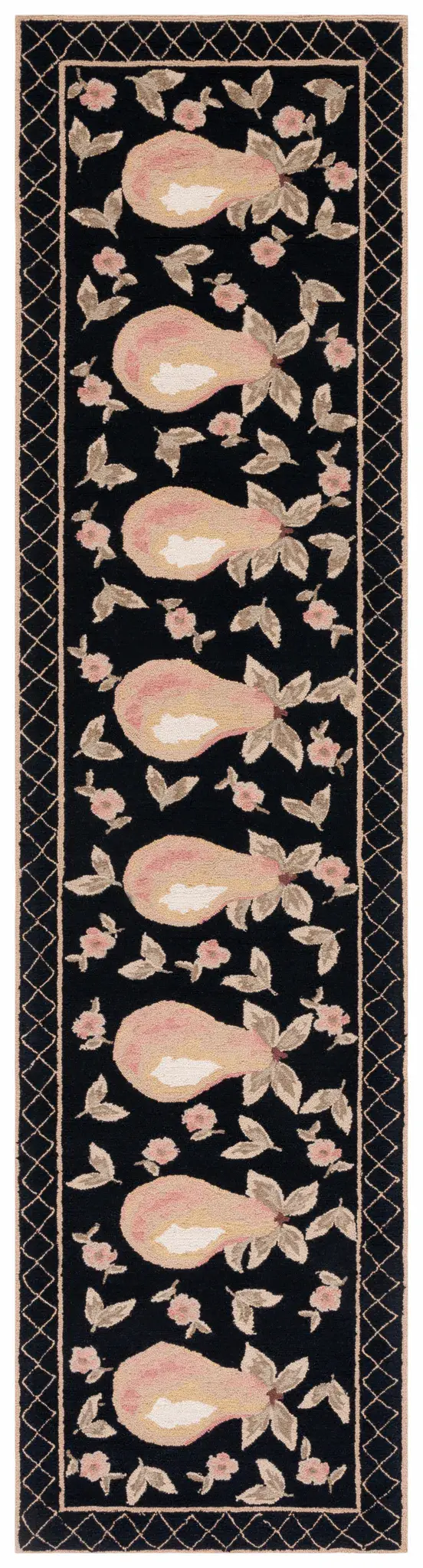 Chelsea Pear And Blossom Hand-Hooked Wool Rug