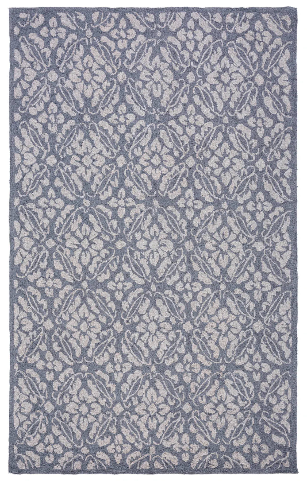 Chelsea Damask Allover Hand-Hooked Wool Rug