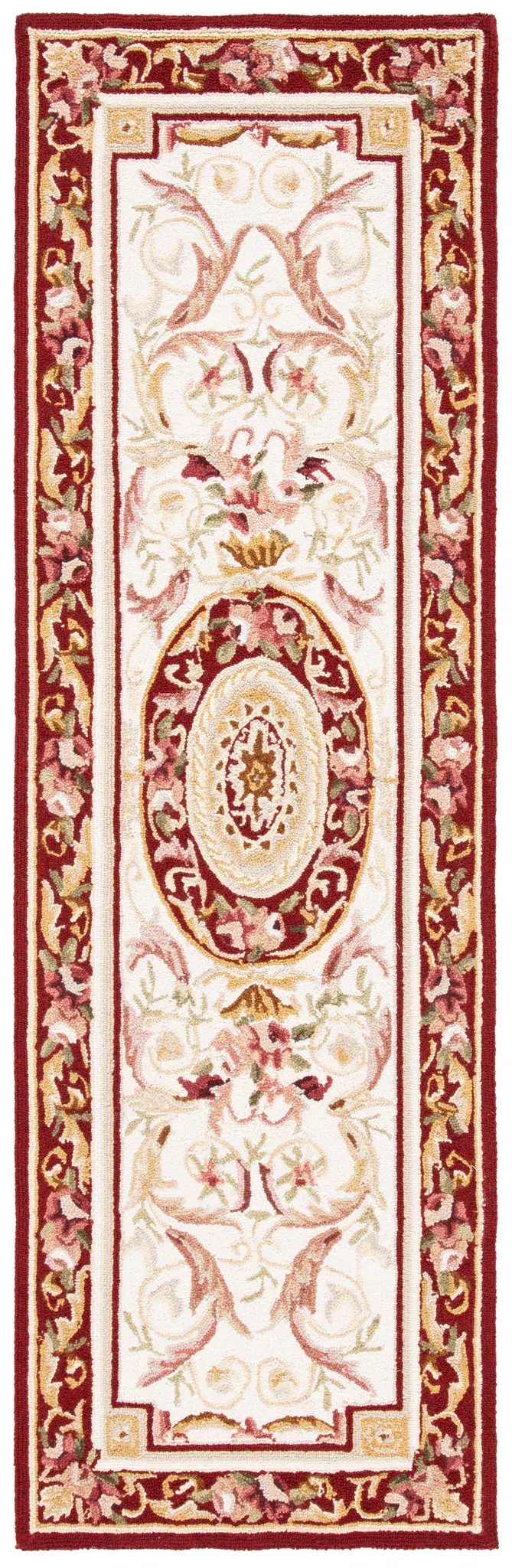 Chelsea Floral Medallion Hand-Hooked Wool Rug