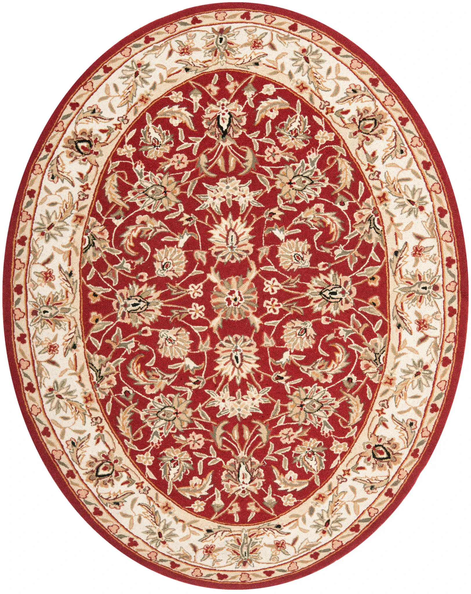 Chelsea Persian Floral Hand-Hooked Wool Rug