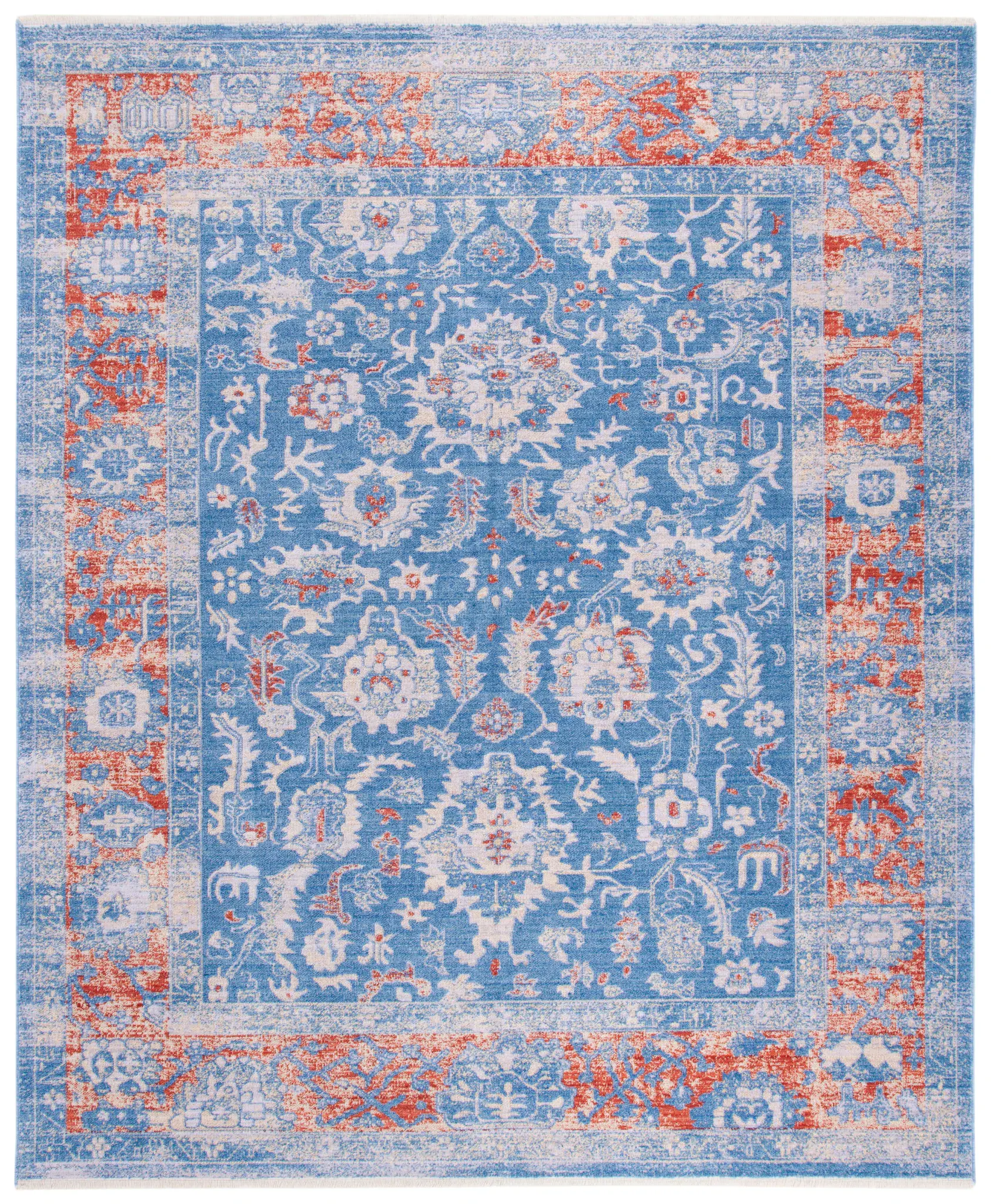 Hellenic Palmette Border Rug