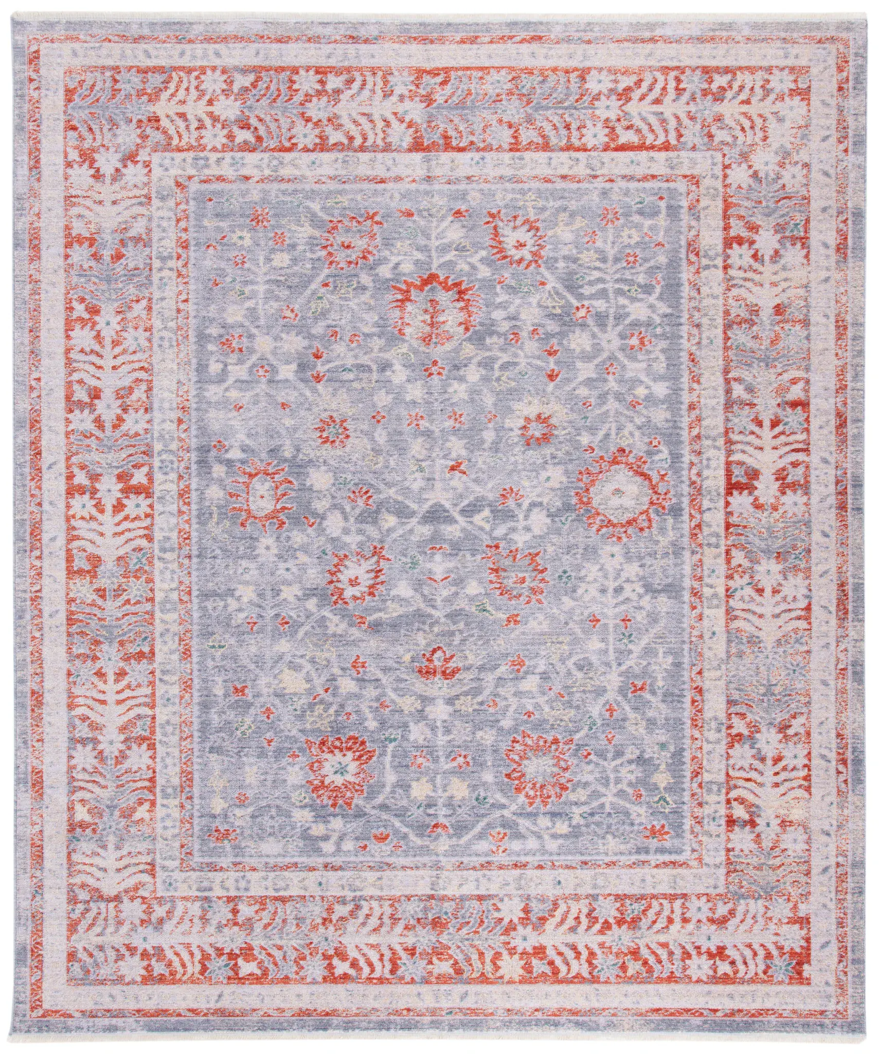 Hellenic Floral Border Rug