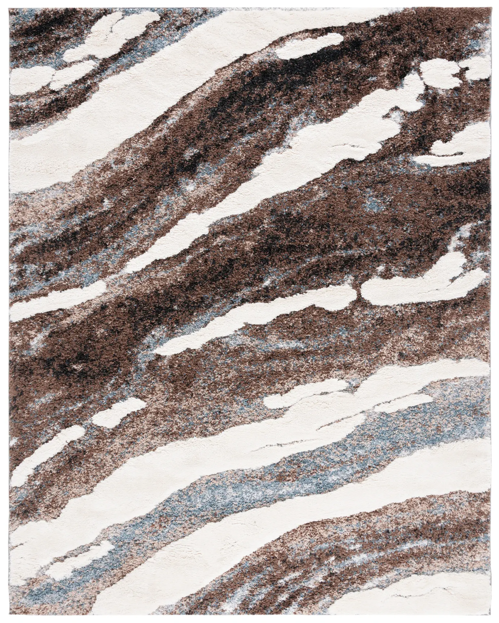 Hi-Lo Abstract Shag Rug