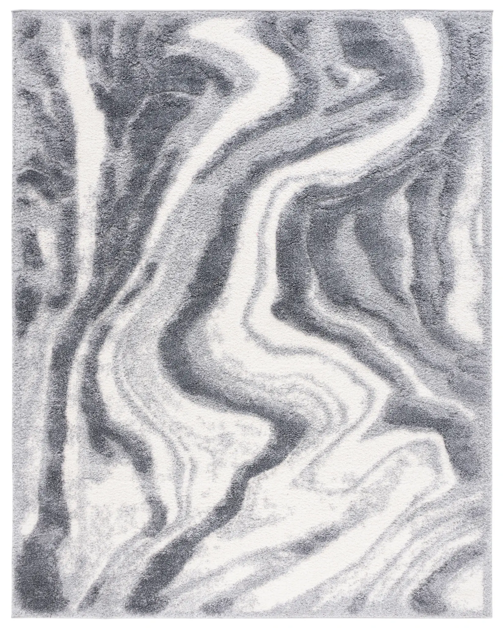 Hi-Lo Marbled Shag Rug
