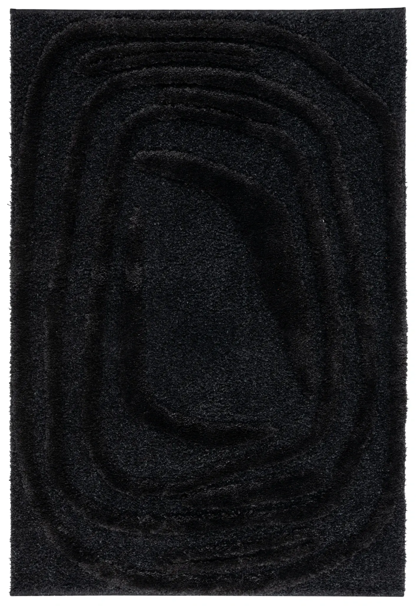 Hi-Lo Shag Concentric Rings Rug