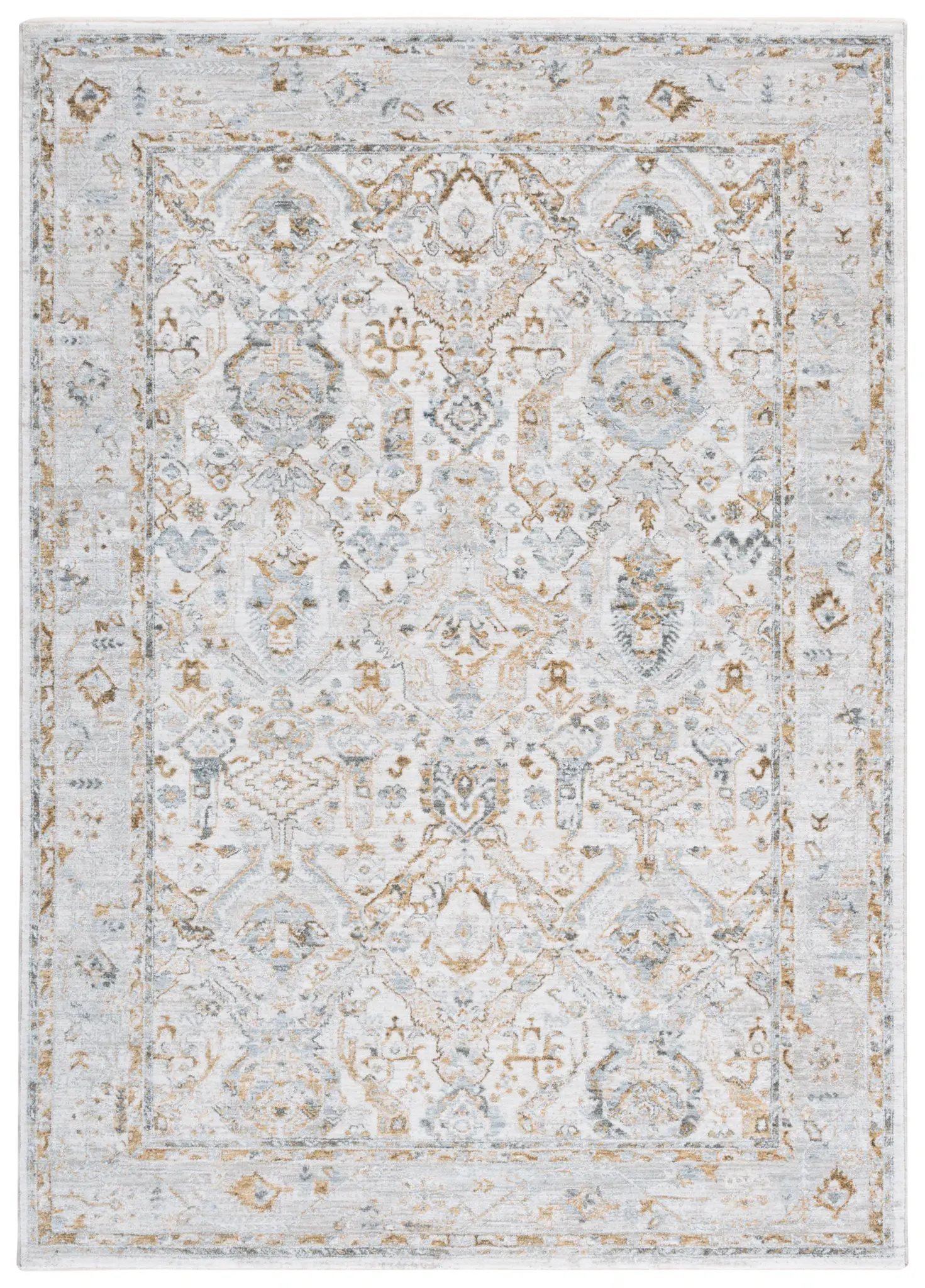 Hamilton Distressed Floral Bordered Rug