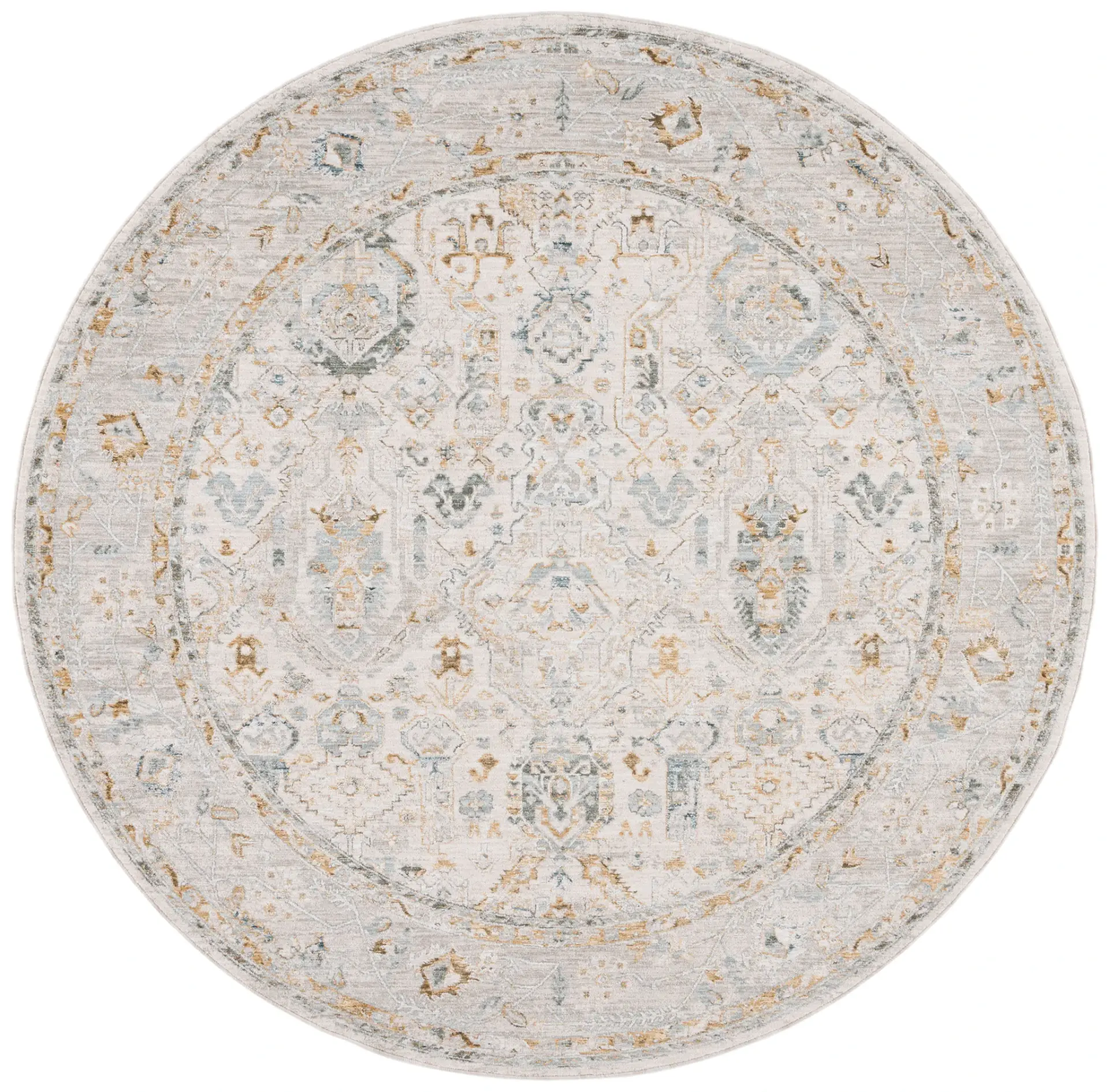 Hamilton Distressed Floral Bordered Rug