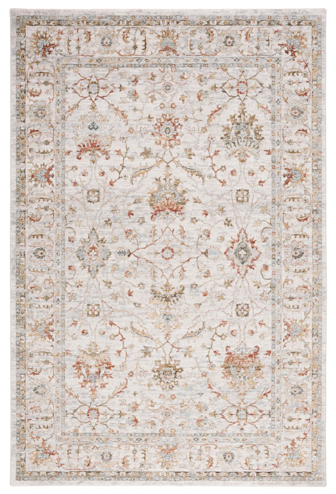 Hamilton Distressed Floral Border Rug