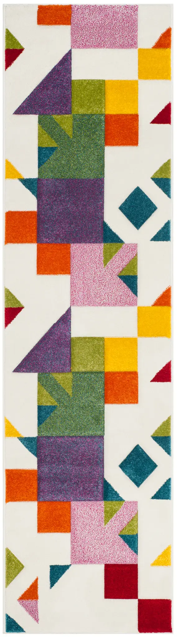 Hollywood Color Block Squares Rug