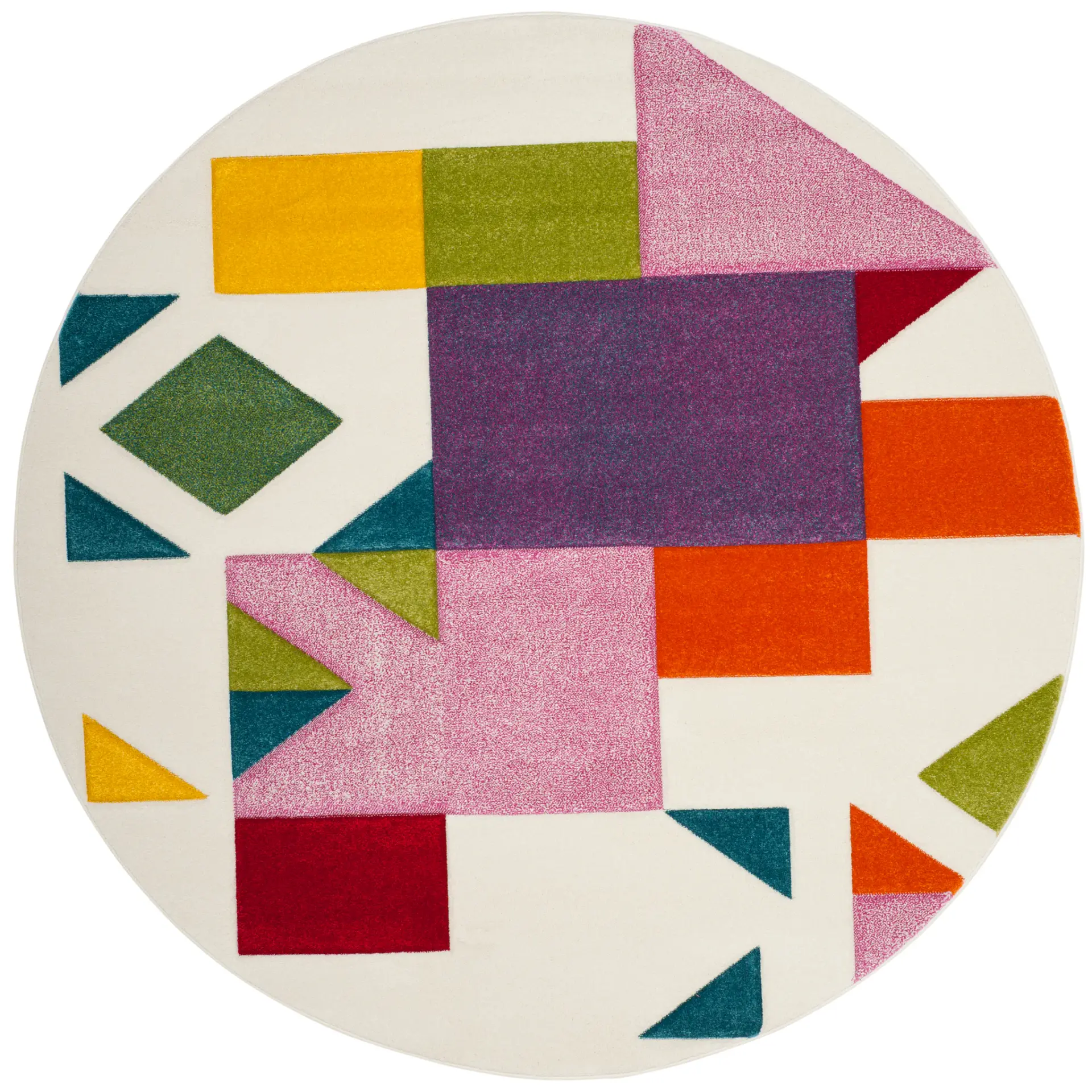 Hollywood Color Block Squares Rug